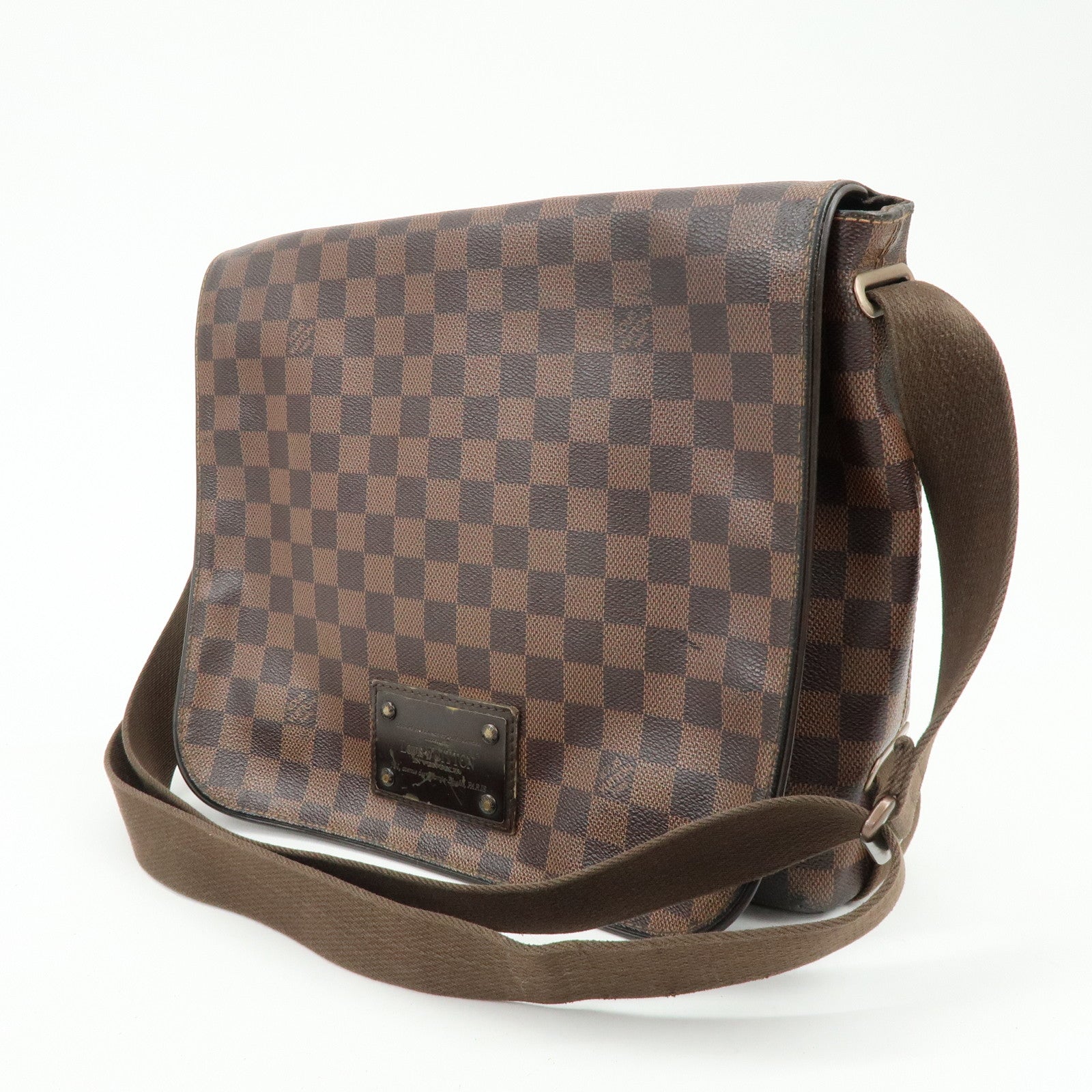 Louis Vuitton Damier Brooklyn Messenger Shoulder Bag Brown N51211