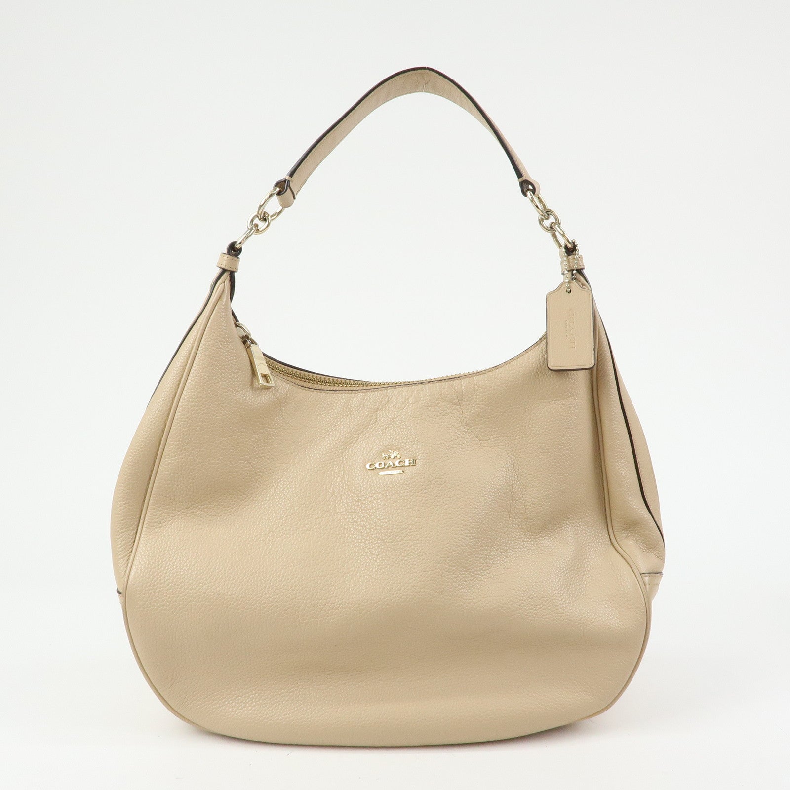 COACH Harley Set of 4 Leather Suede Rattan Shoulder Bag Brown Beige