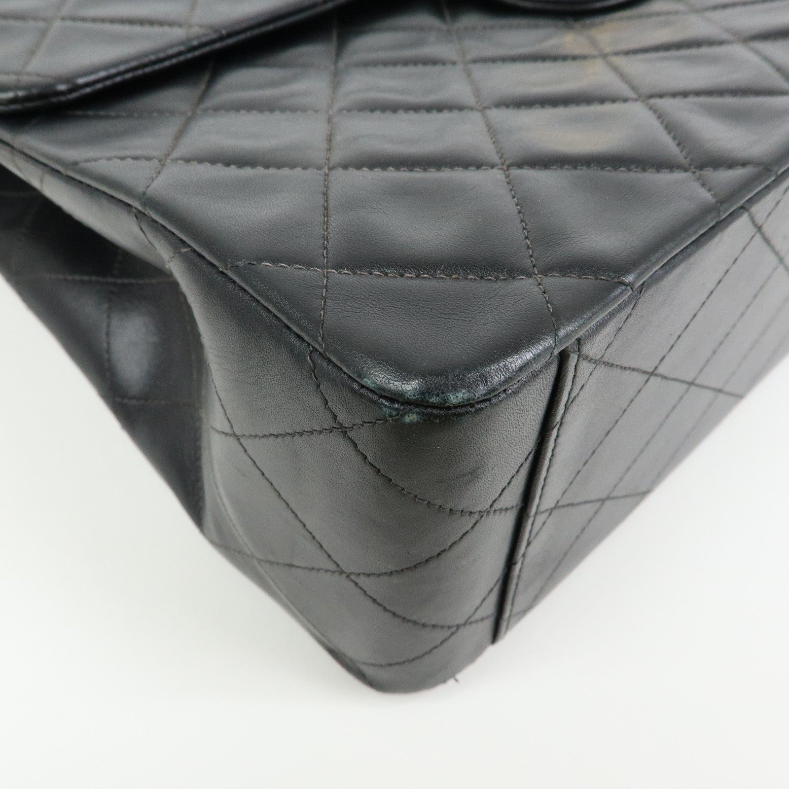 CHANEL Matelasse COCO Mark Chain Lamb Skin Shoulder Bag A01094