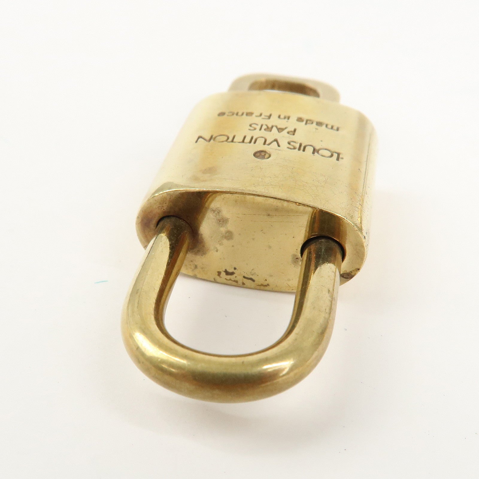 Louis Vuitton Set of 10 Lock & Key Cadena Key Lock Metal Gold Used