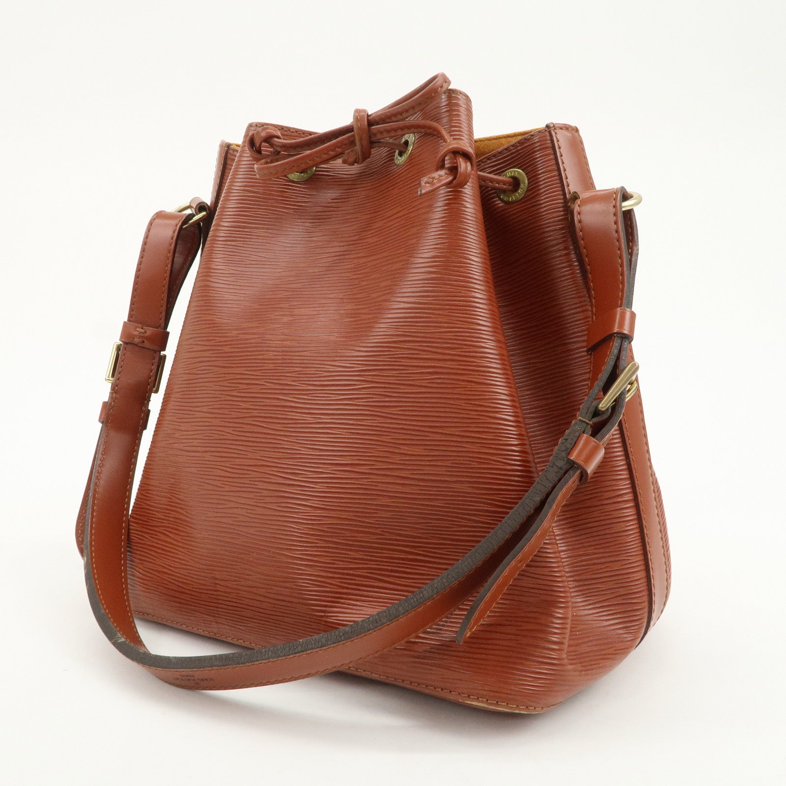 Louis Vuitton Epi Petit Noe Shoulder Bag Kenya Brown M44103
