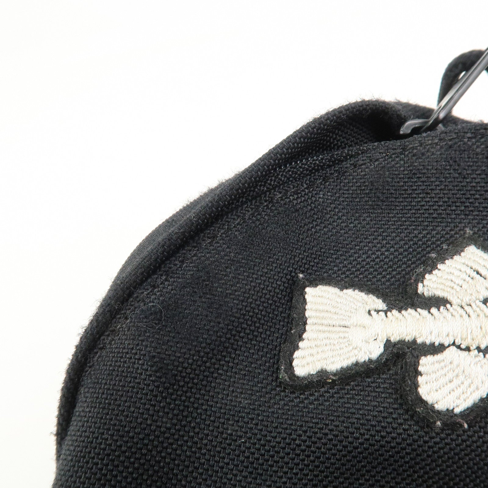 BALENCIAGA Logo Nylon Explorer Mini Shoulder Bag Black 656060