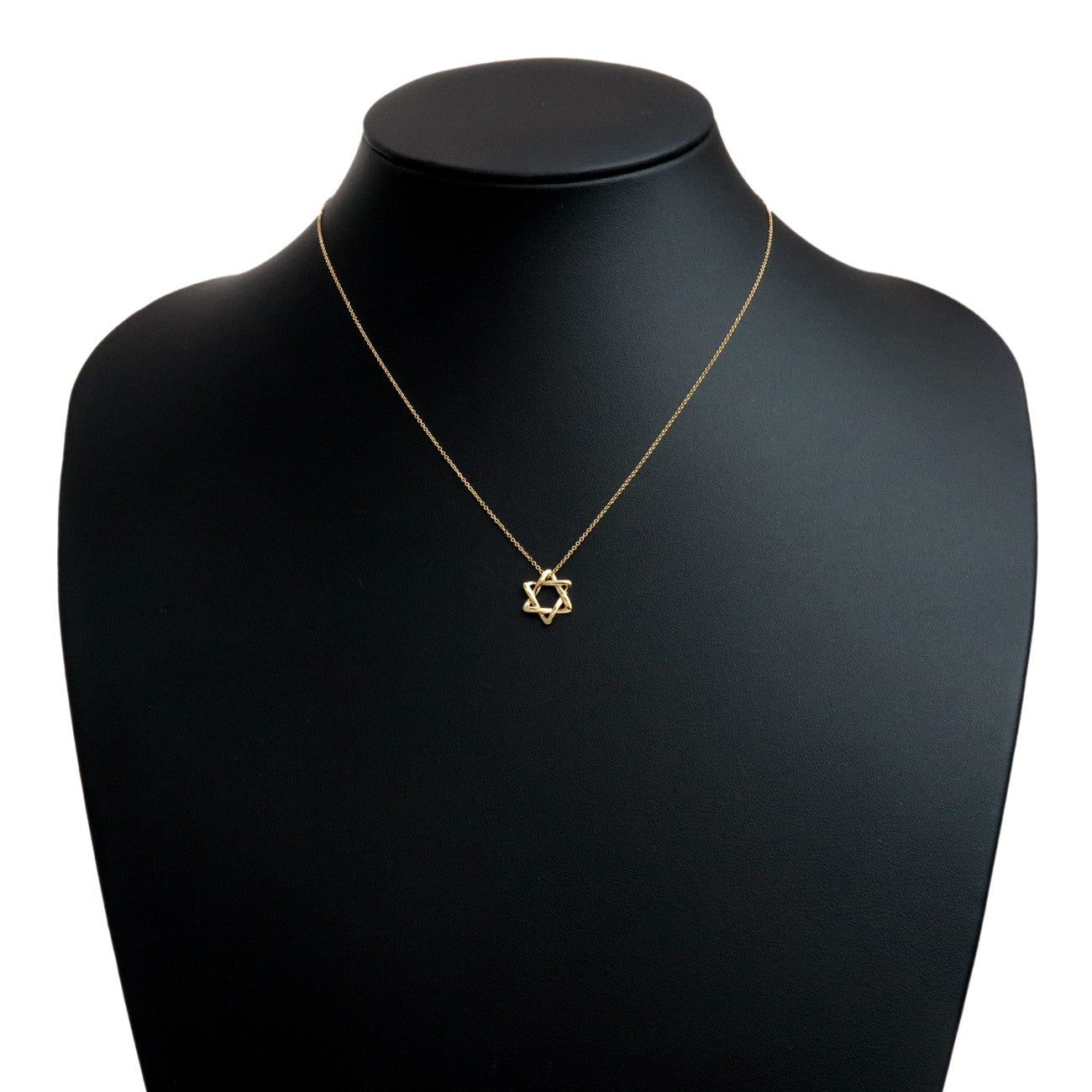 Tiffany&Co. Star of Davi Pendant Necklace 750YG Yellow Gold