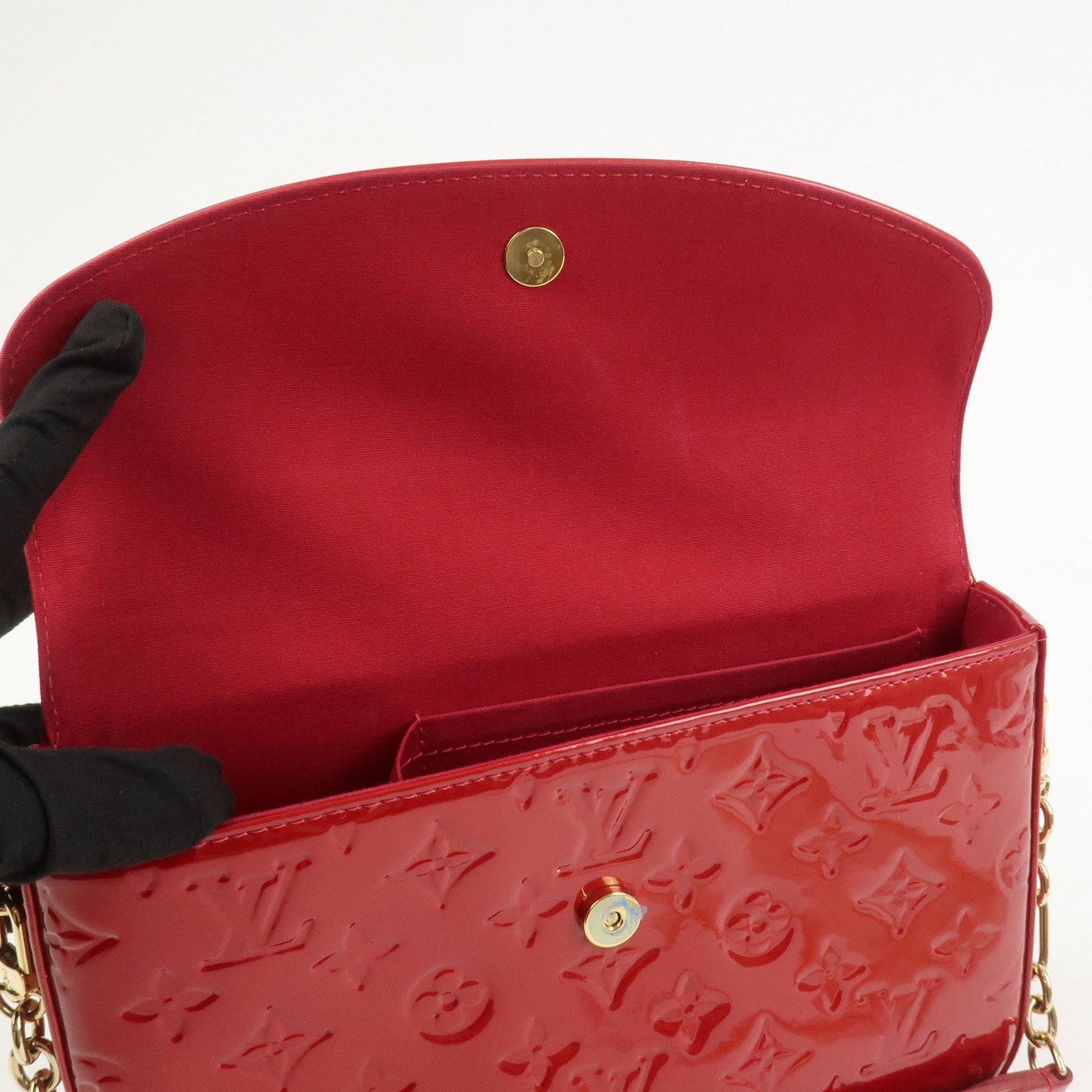 Louis Vuitton Monogram Vernis Rodeo Drive Shoulder Bag Red M93599