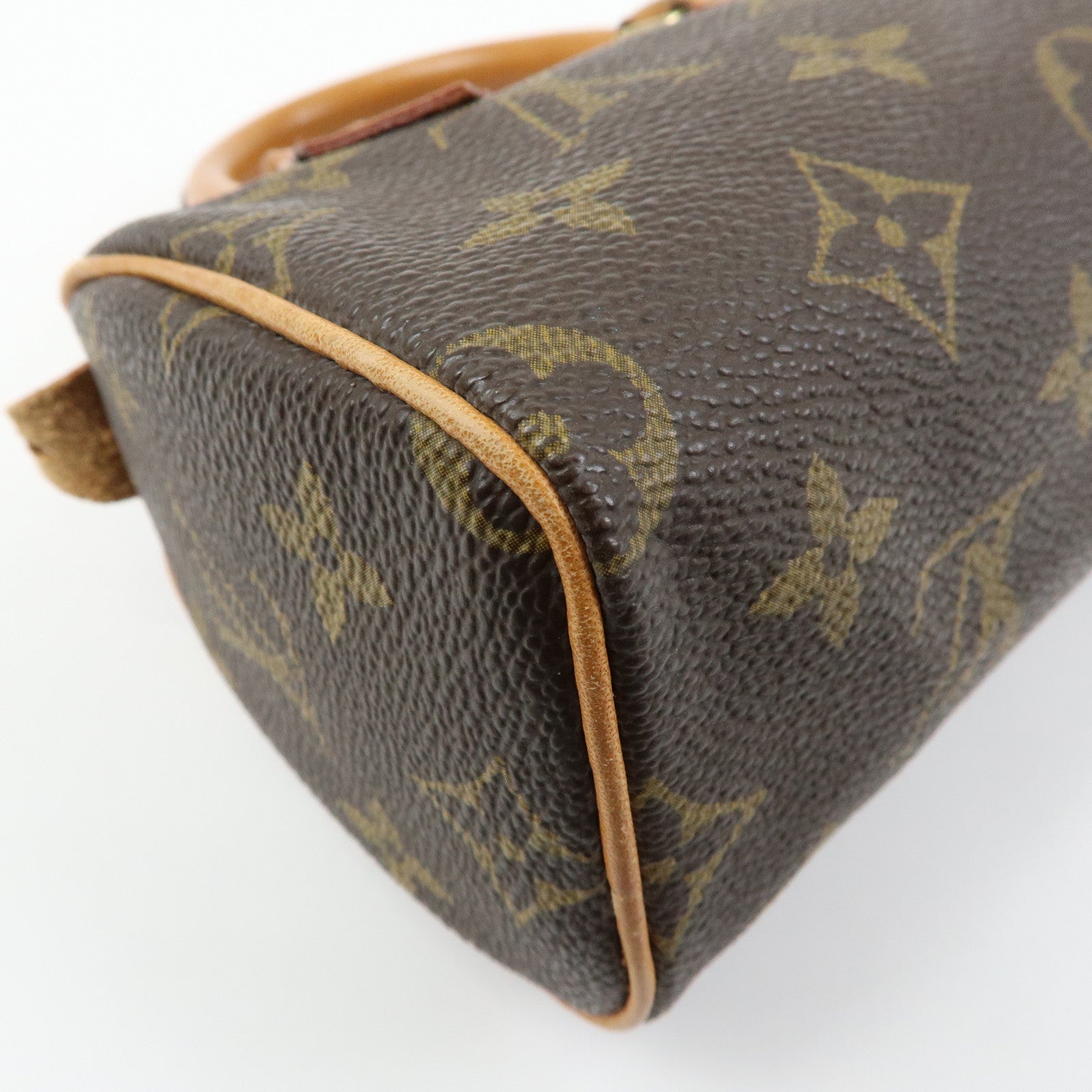 Louis Vuitton Monogram Mini Speedy Hand Shoulder Bag Brown M41534
