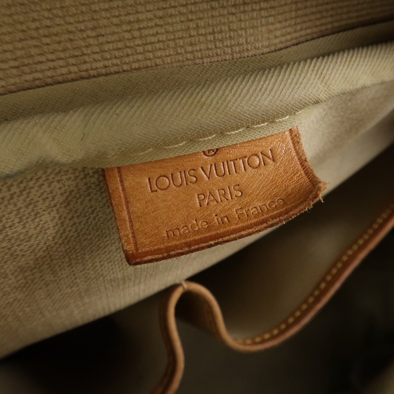 Louis Vuitton Monogram Deauville Hand Bag Brown M47270 Used