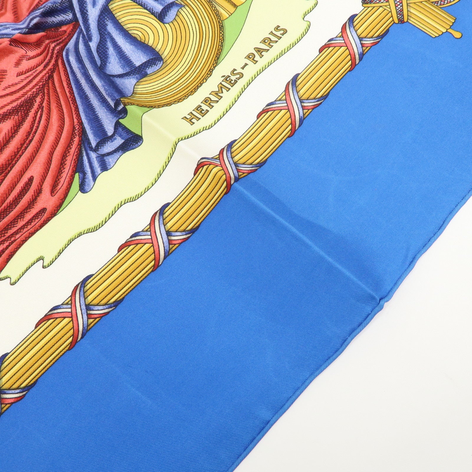 HERMES Carre 90 LIBERTE EGALITE FRATERNITE Silk 100% Scarf