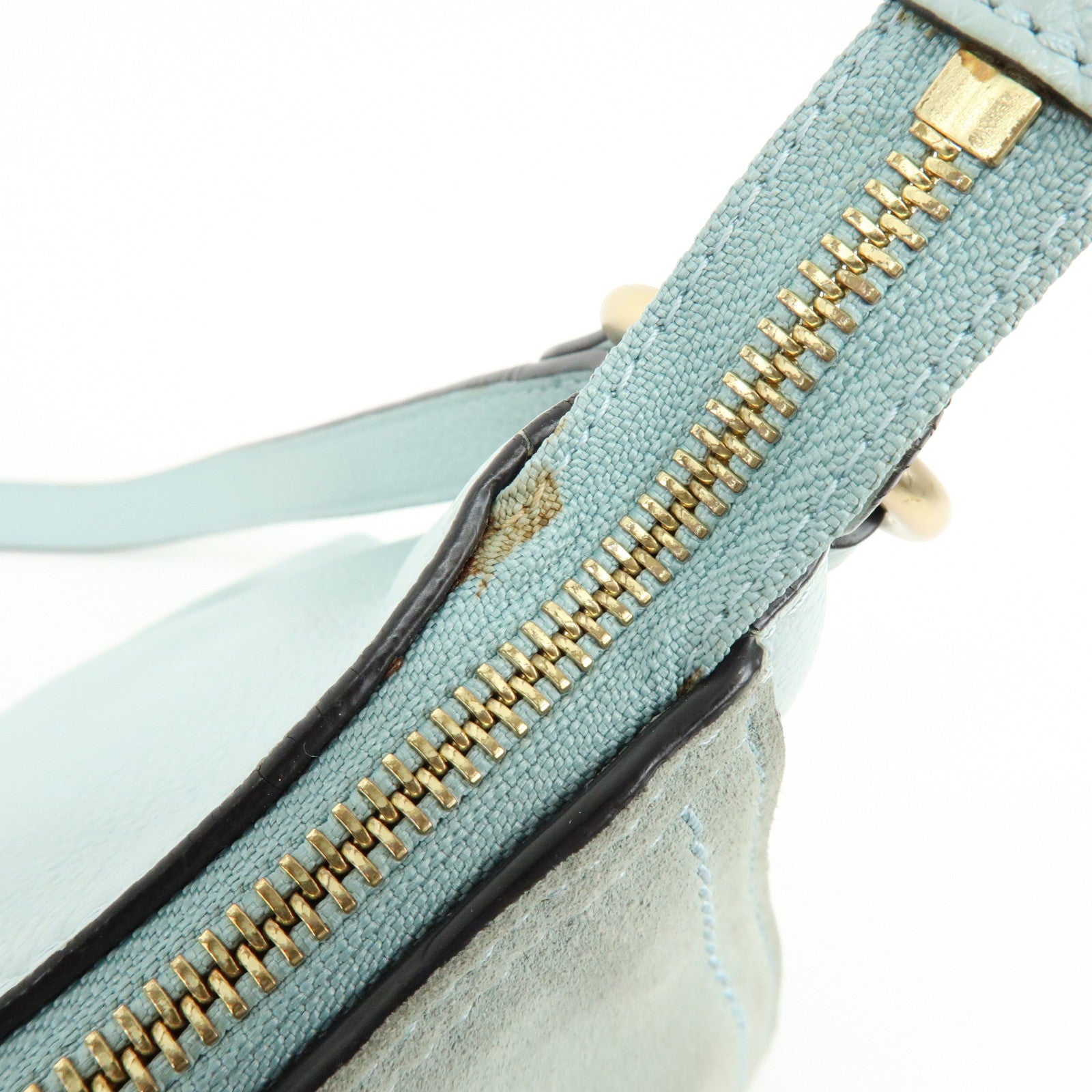 Chloe See By Chloe Leather 2Way Bag Shoulder Bag Light Blue