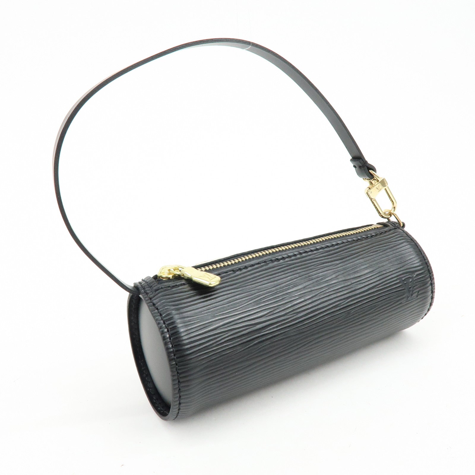 Louis Vuitton Epi Mini Pouch For Soufflot Hand Bag Noir Black