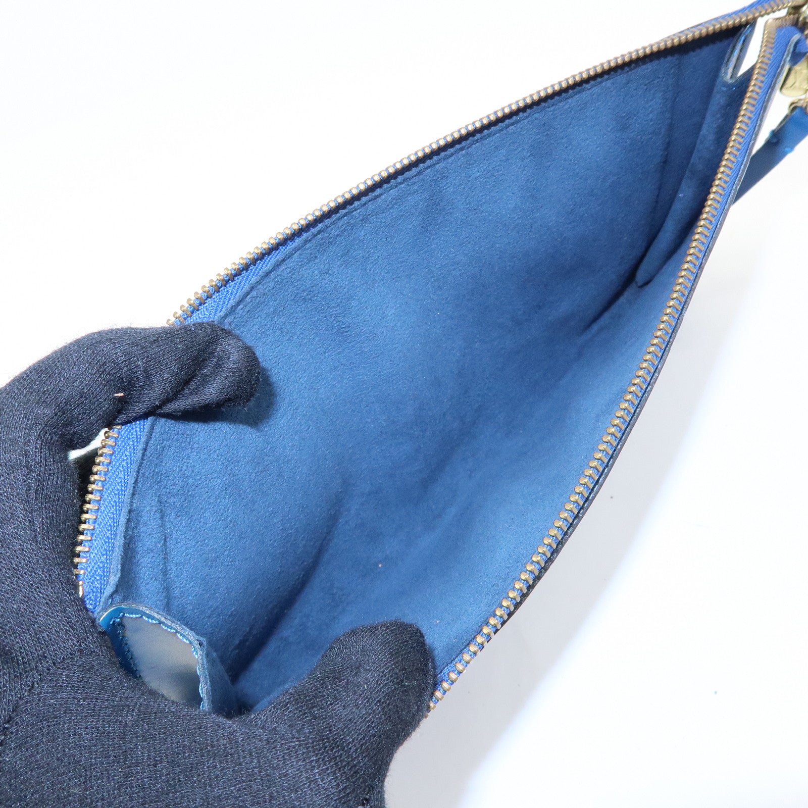 Louis Vuitton Epi Pochette Accessoires Pouch Toledo Blue M52945