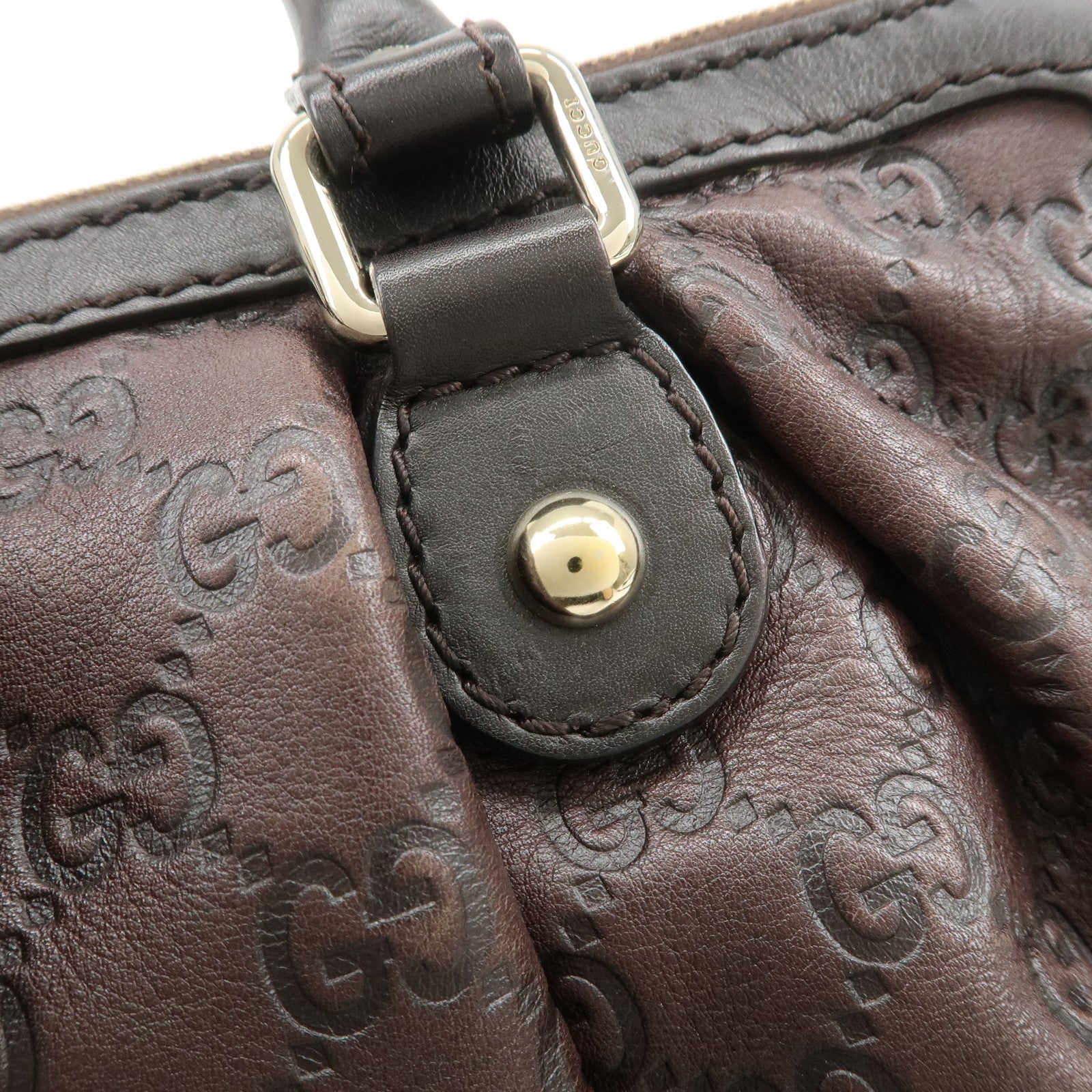 GUCCI Sukey Interlocking G Guccissima 2Way Shoulder Hand Bag 247902