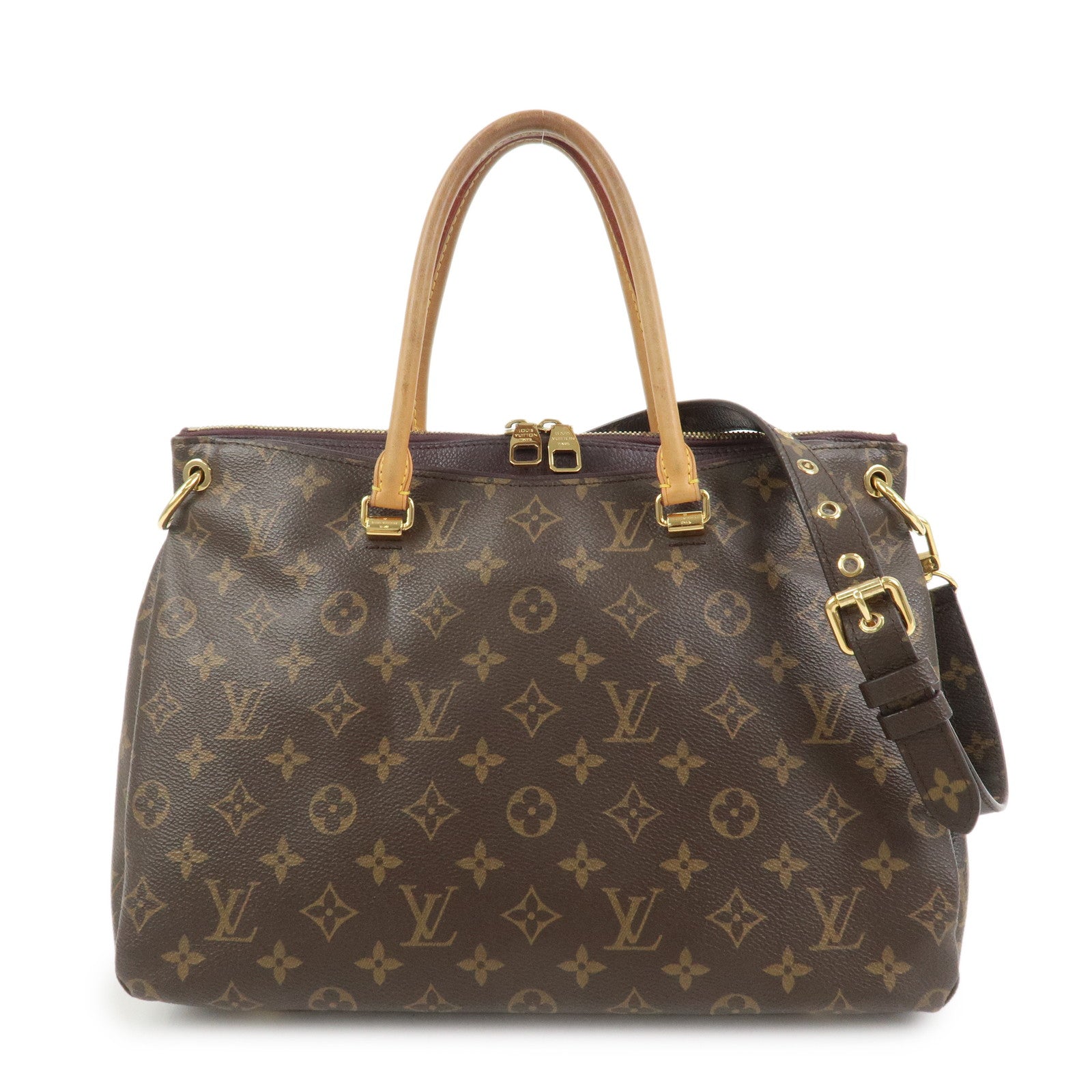 Louis Vuitton Monogram Pallas 2Way Hand Bag Aurore M40906