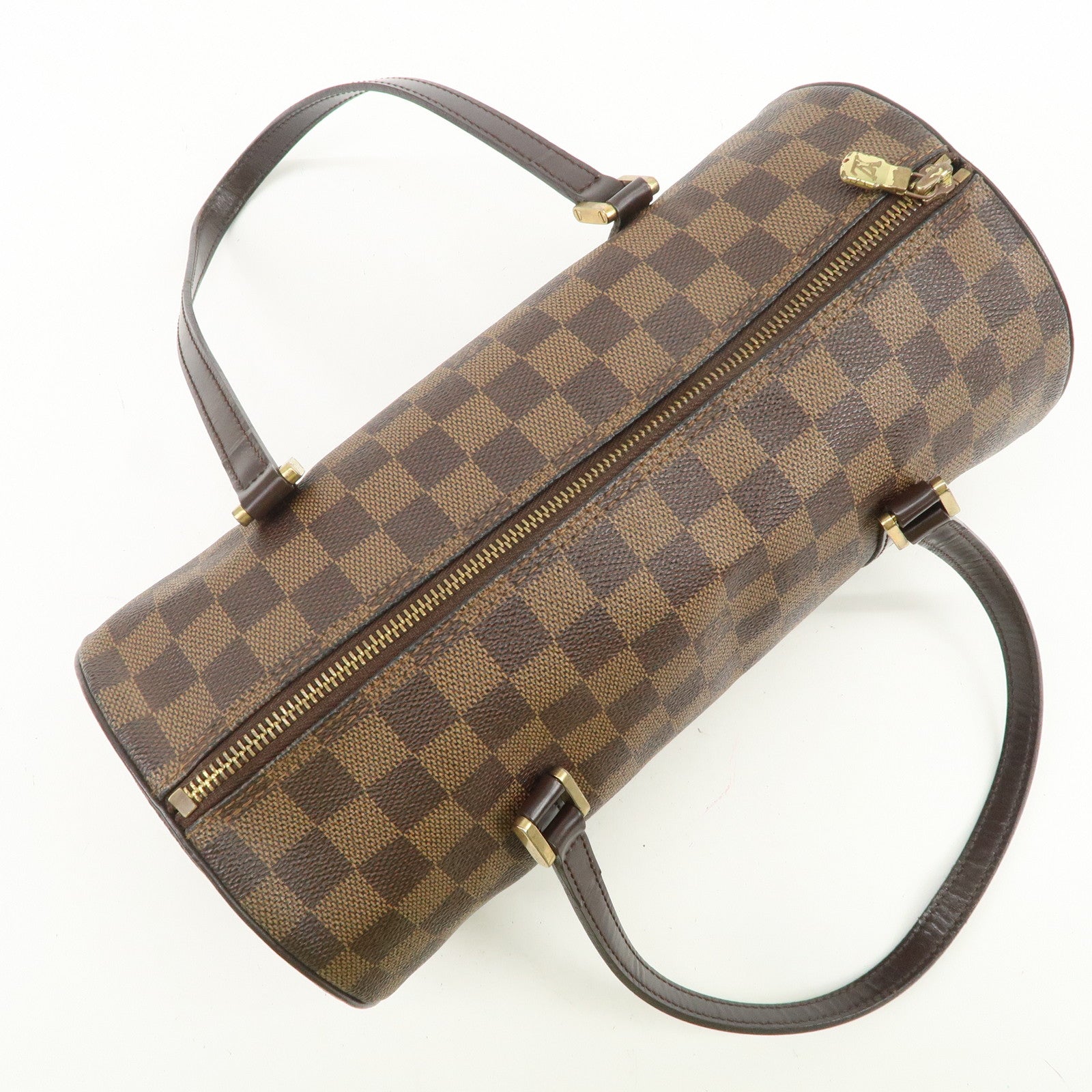Louis Vuitton Damier Ebene Papillon 30 Hand Bag Brown N51303