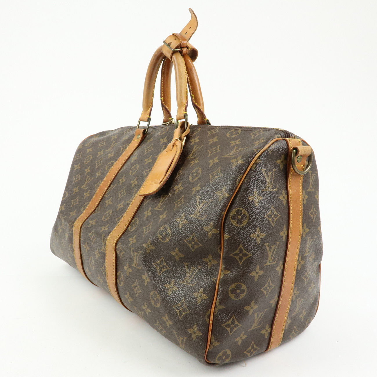 Louis Vuitton Monogram Keep All Bandouliere 45 Boston Bag M41418