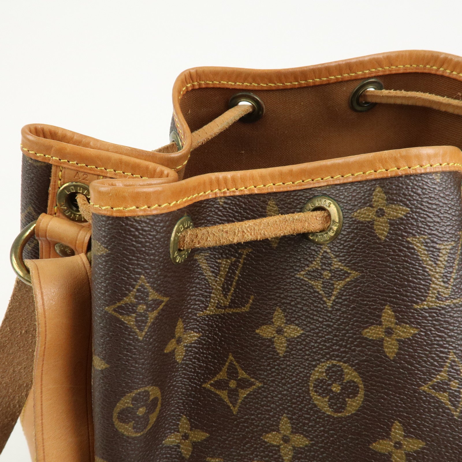 Louis Vuitton Monogram Canvas Petit Noe Shoulder Bag Brown M42226