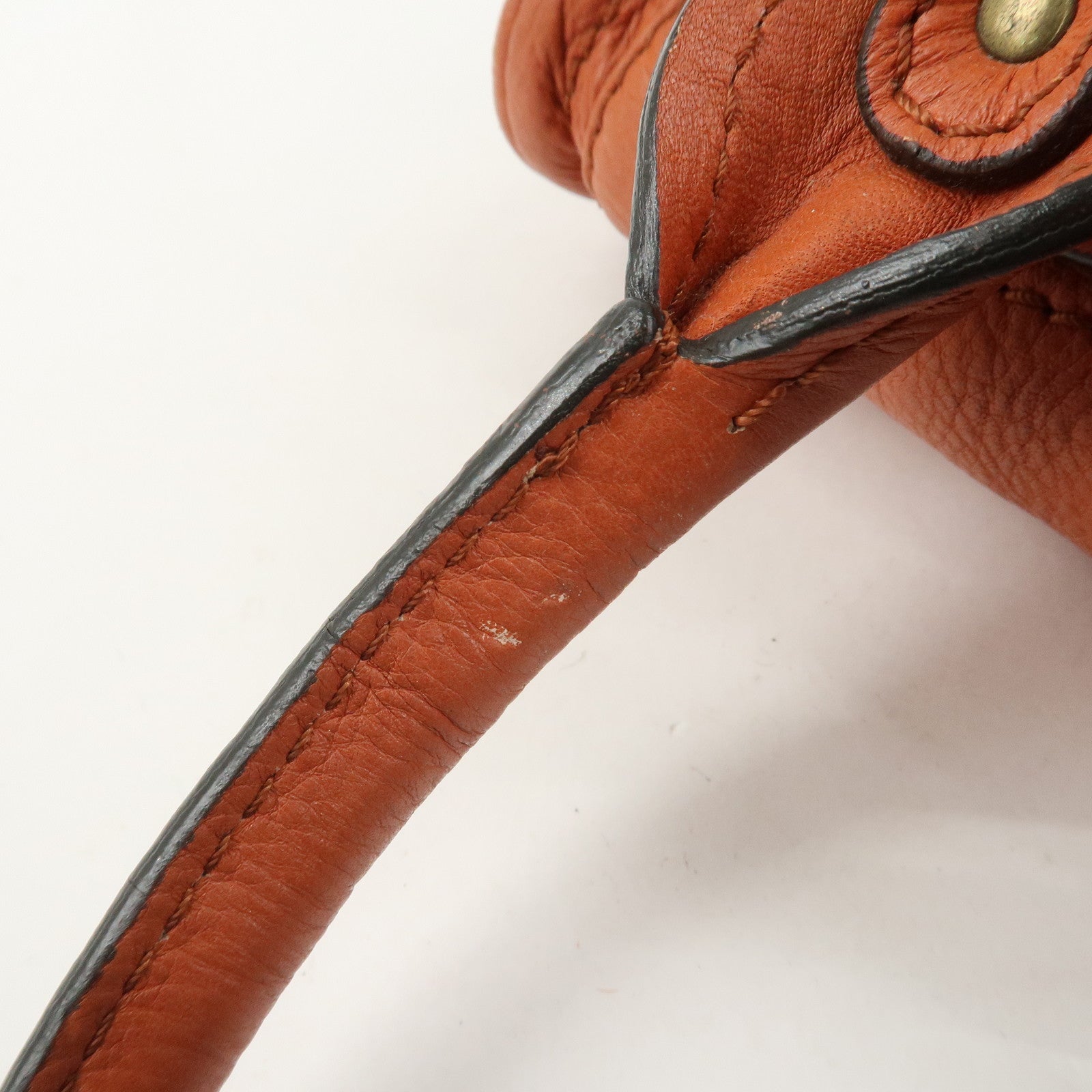 Chloe Paddington Leather Hand Bag Shoulder Bag Orange