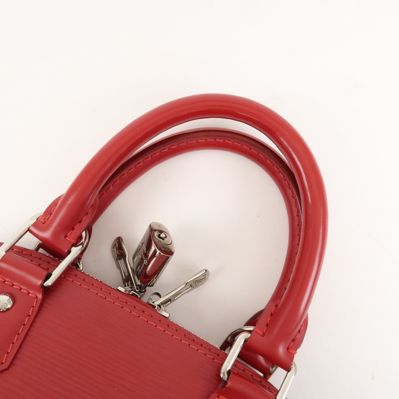 Louis Vuitton Epi Alma BB 2Way Hand Shoulder Bag Carmine M40850 Used