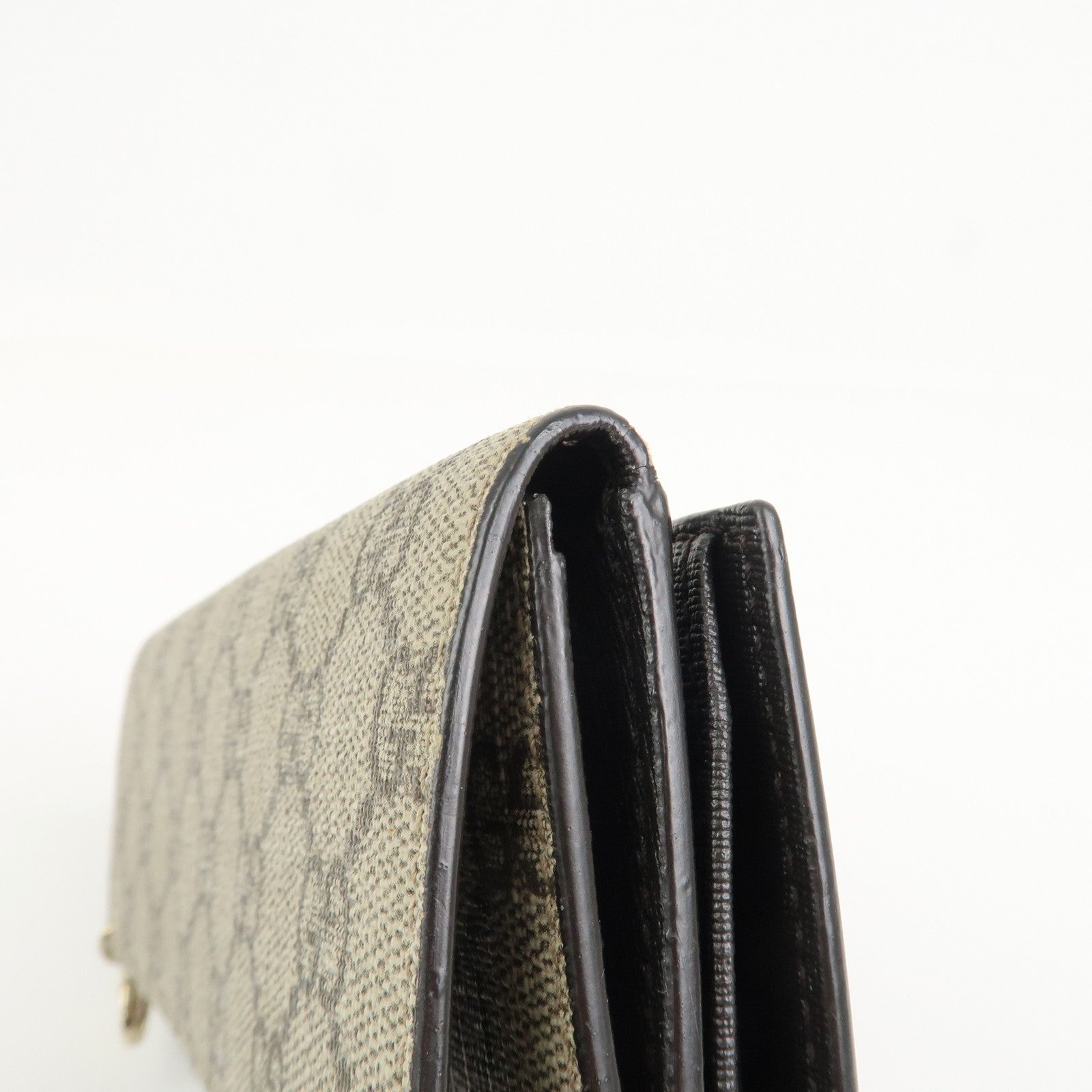 GUCCI GG Supreme Interlocking G Long Wallet Beige 212104