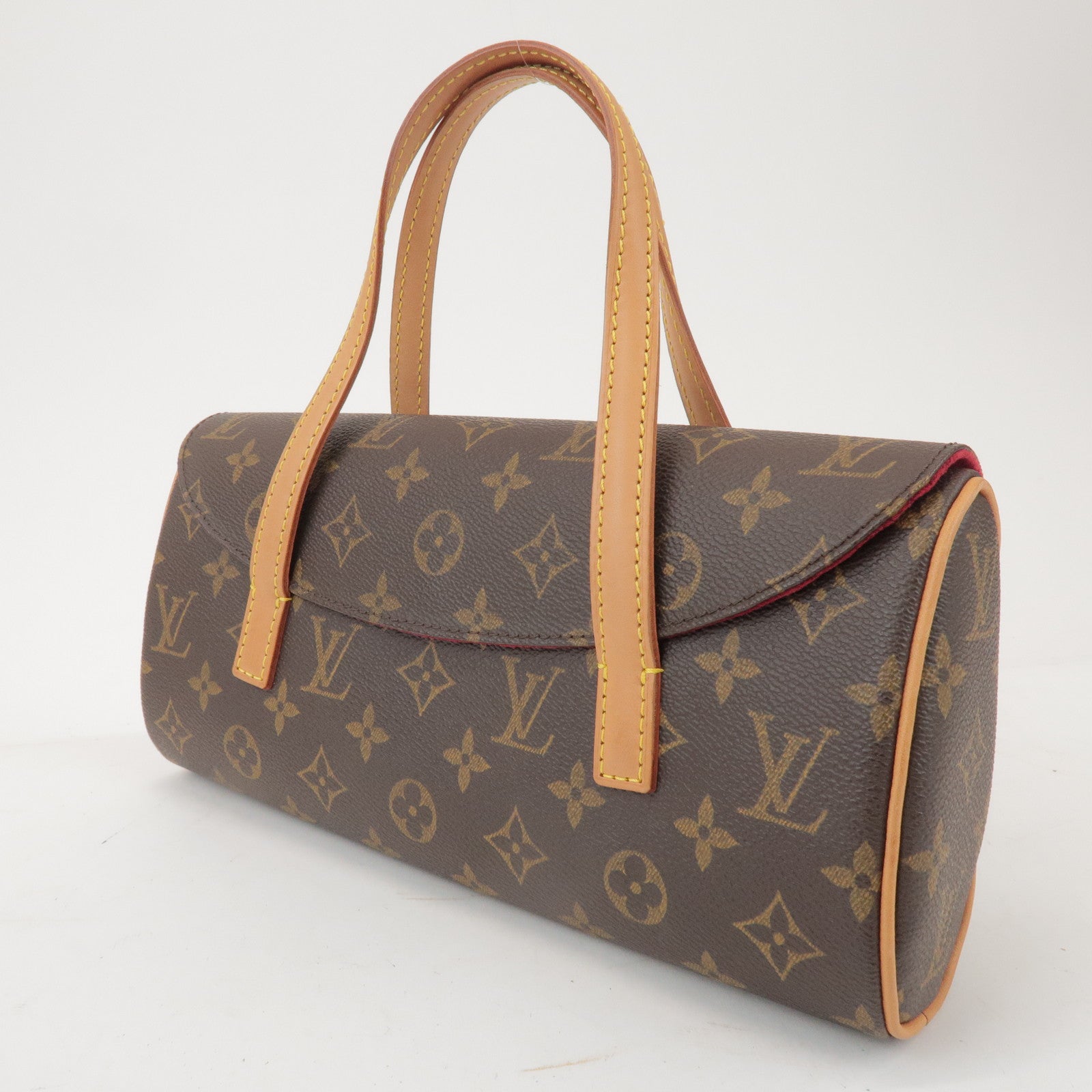 Louis Vuitton Monogram Sonatine Hand Bag Brown M51902