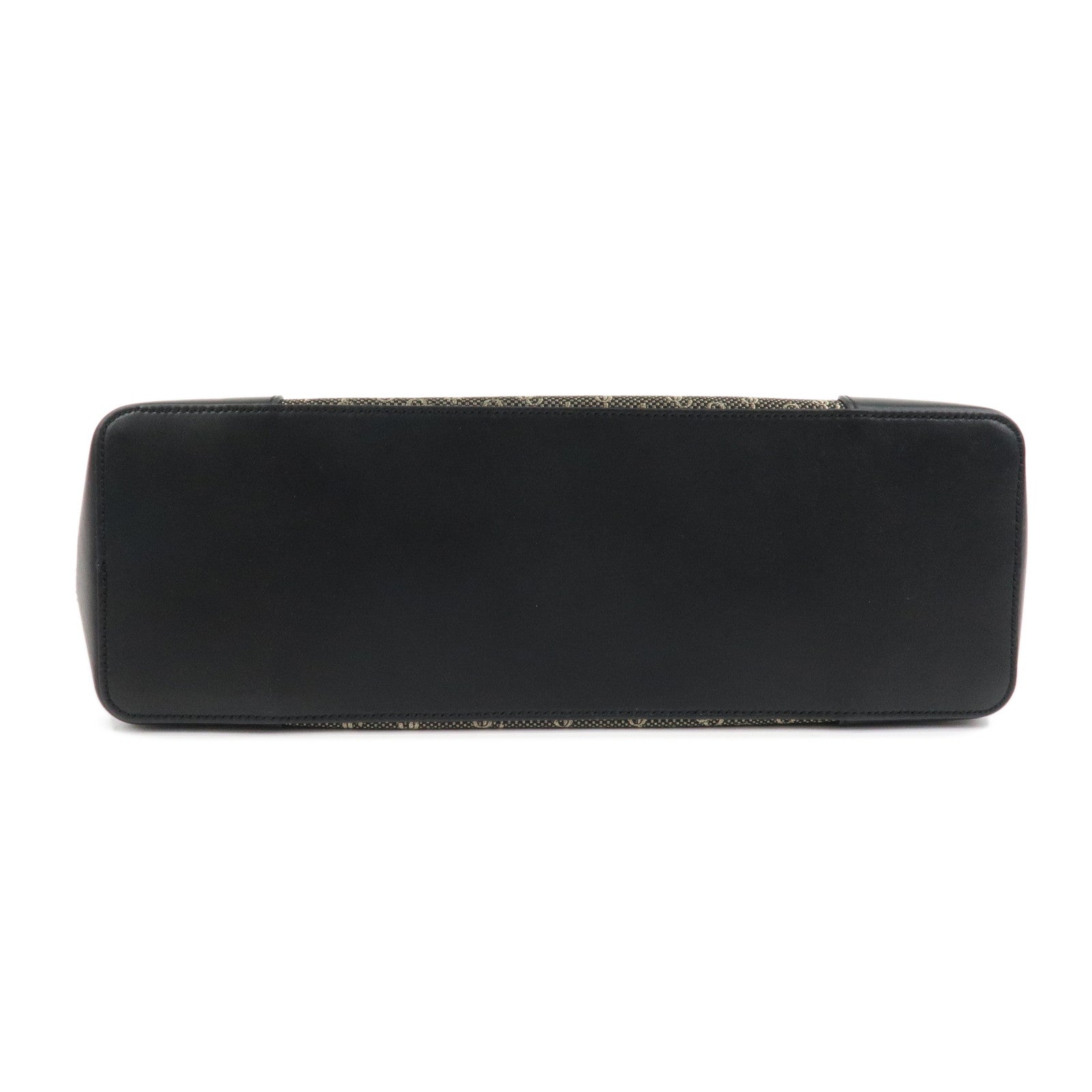 JIMMY CHOO Jaquard Leather Tote Bag Shoulder Bag Black