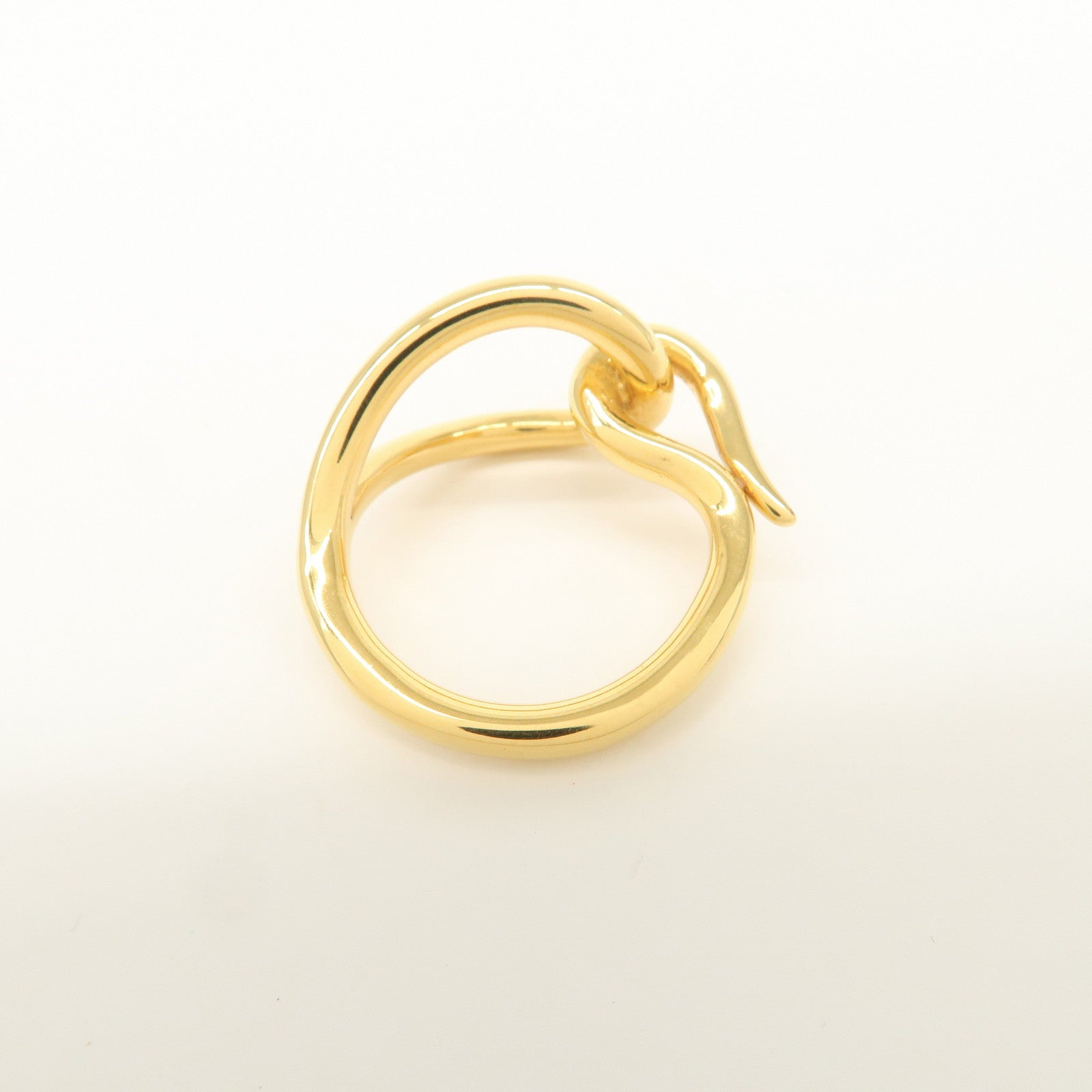 HERMES Jumbo Metal Scarf Ring Scarf Accessory Gold