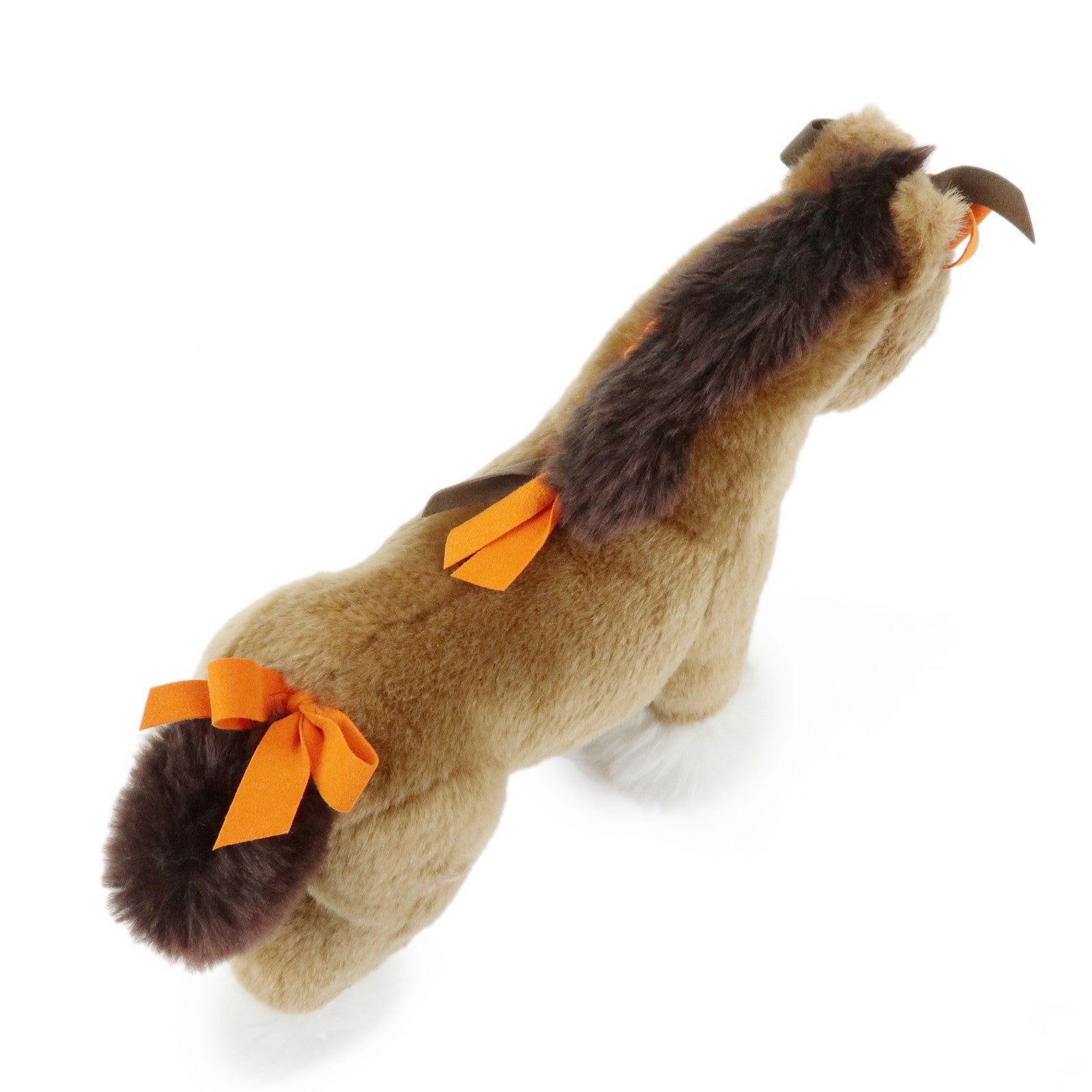 HERMES Hermy PPM Stuffed Animal Plush Toy Horse Small Brown Orange