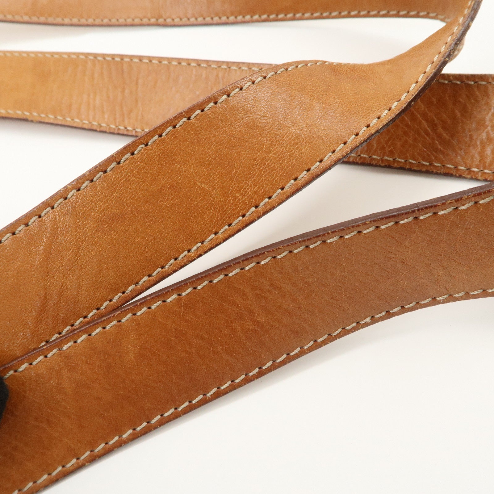 CELINE Macadam Logo Tote Bag Shoulder Bag Brown Gold