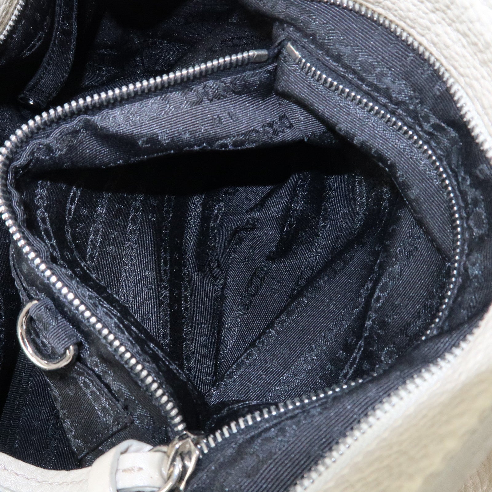 CELINE Bitter Sweet Leather Shoulder Bag Hand Bag Ivory
