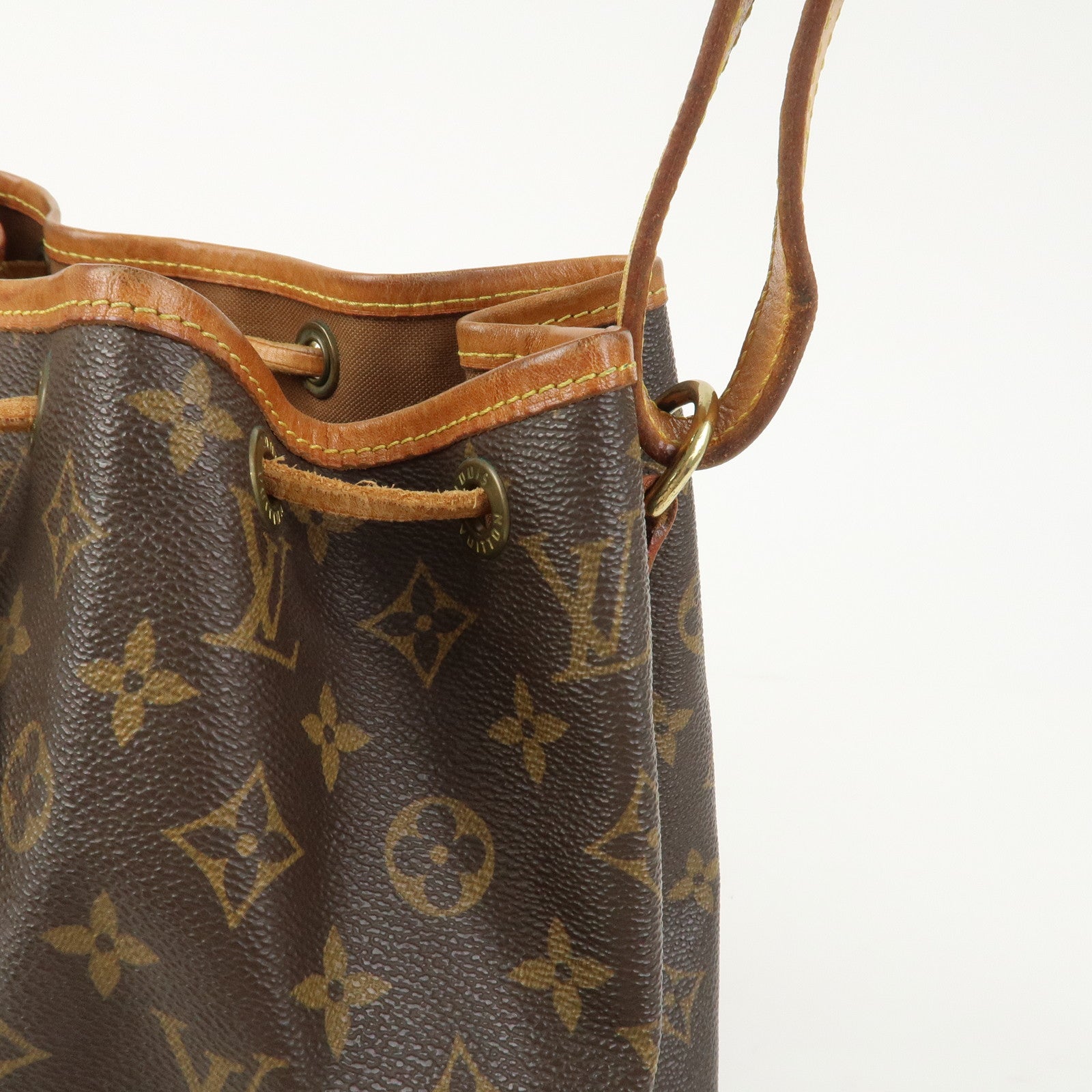 Louis Vuitton Monogram Petit Noe Shoulder Bag Brown M42226