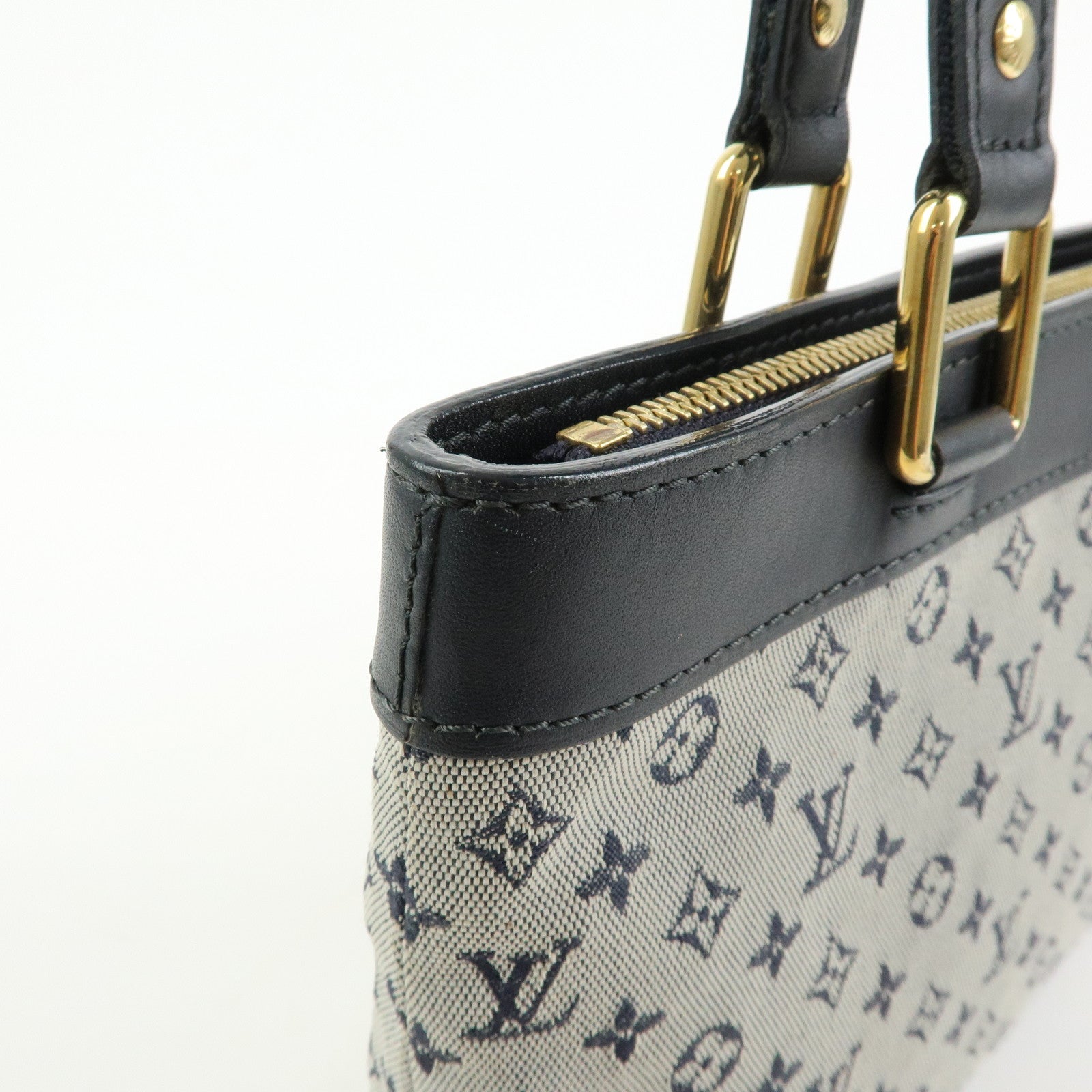 Louis Vuitton Monogram Mini Lin Lucille PM Hand Bag Blue M92676