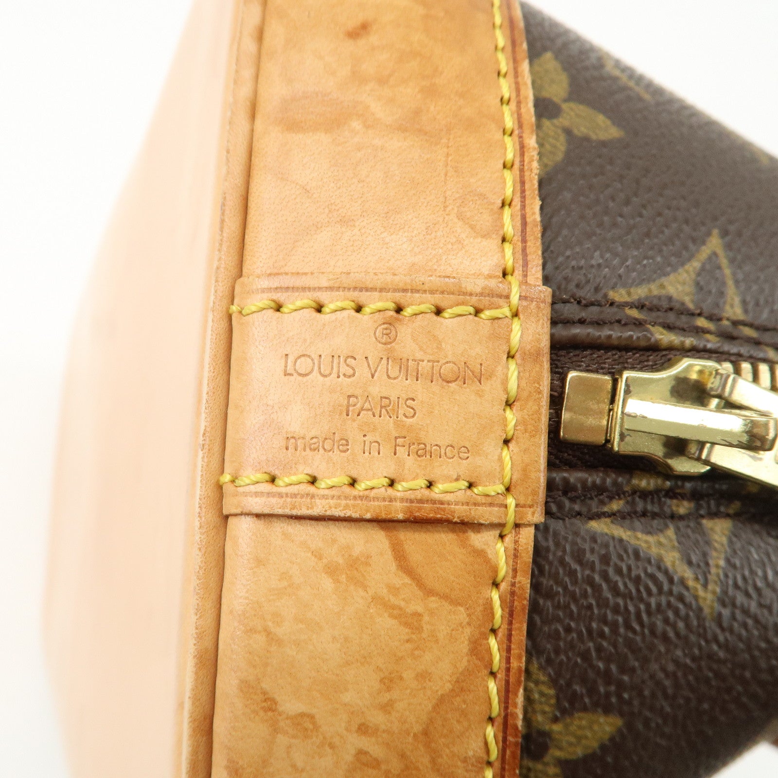 Louis Vuitton Monogram Alma PM Hand Bag Brown M51130 Used