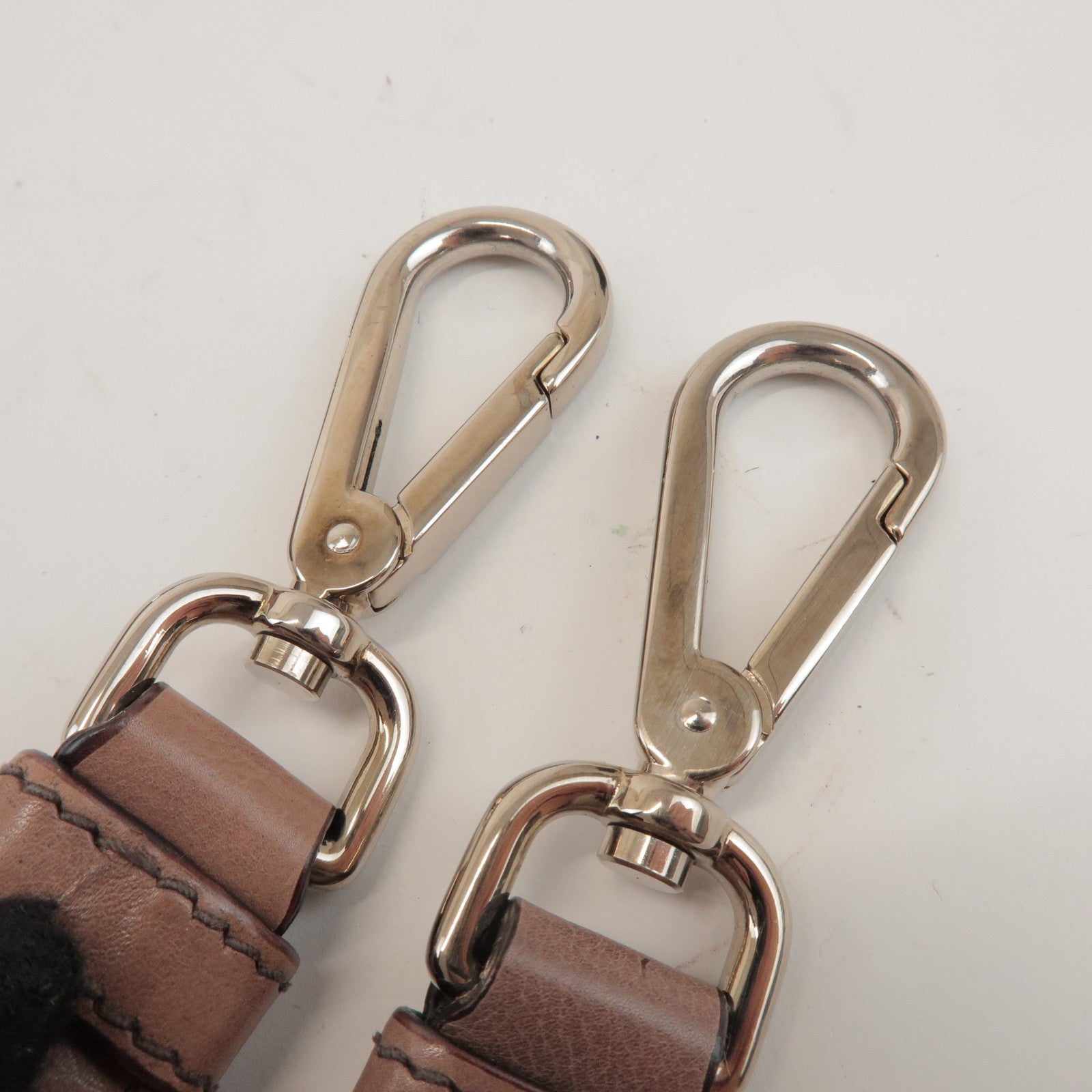 PRADA Leather 2Way Bag Hand Bag Shoulder Bag Brown BN1592