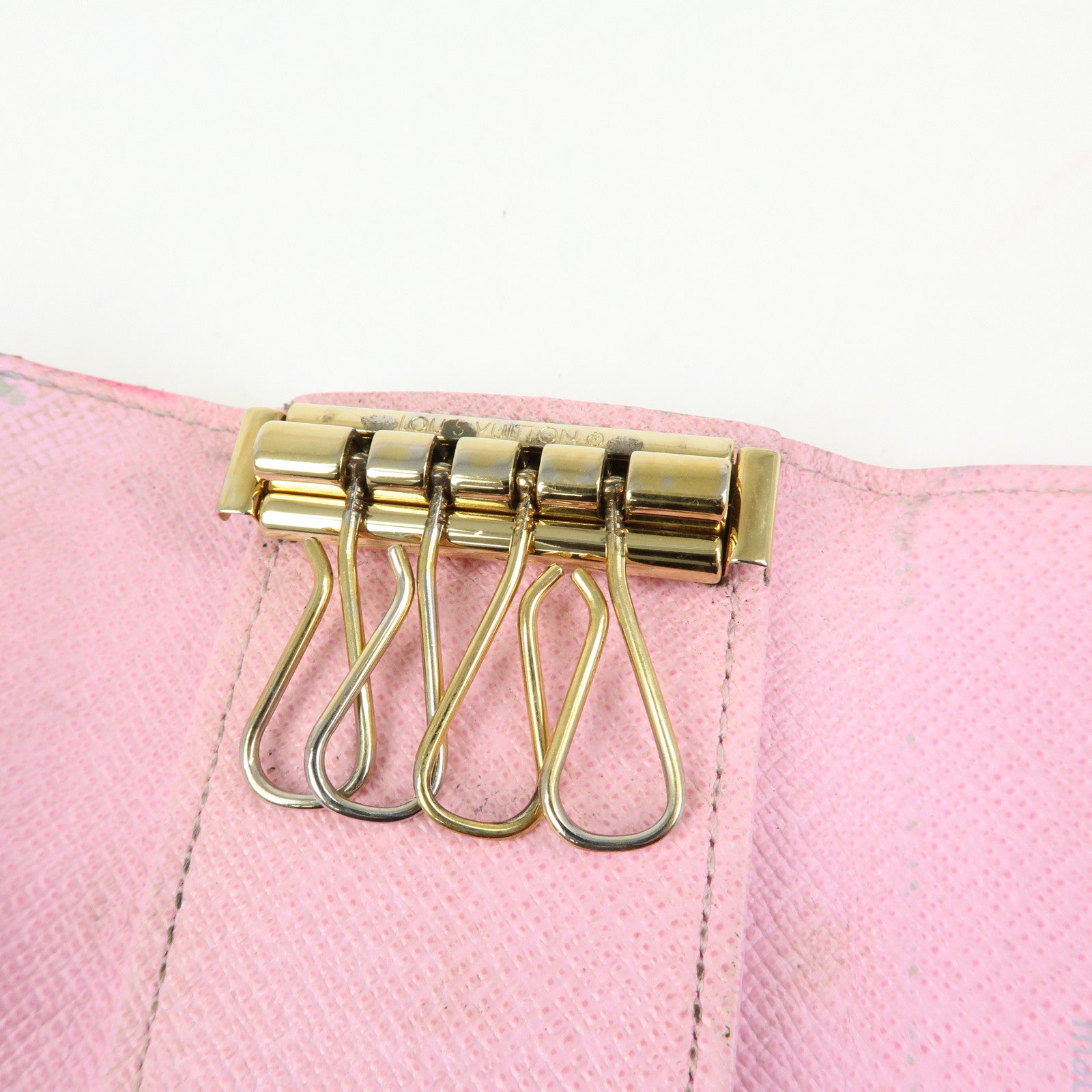 Louis Vuitton Monogram Multicolor Multicles 4 Key Case Blanc M93731