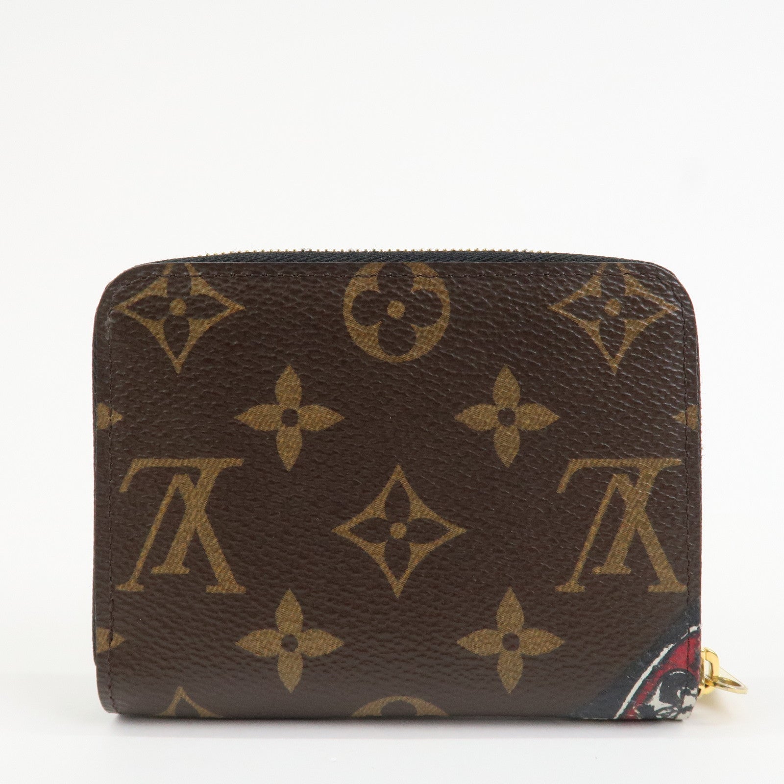 Louis Vuitton Monogram Zippy Round Coin Purse Kansai Yamamoto Brown M67250
