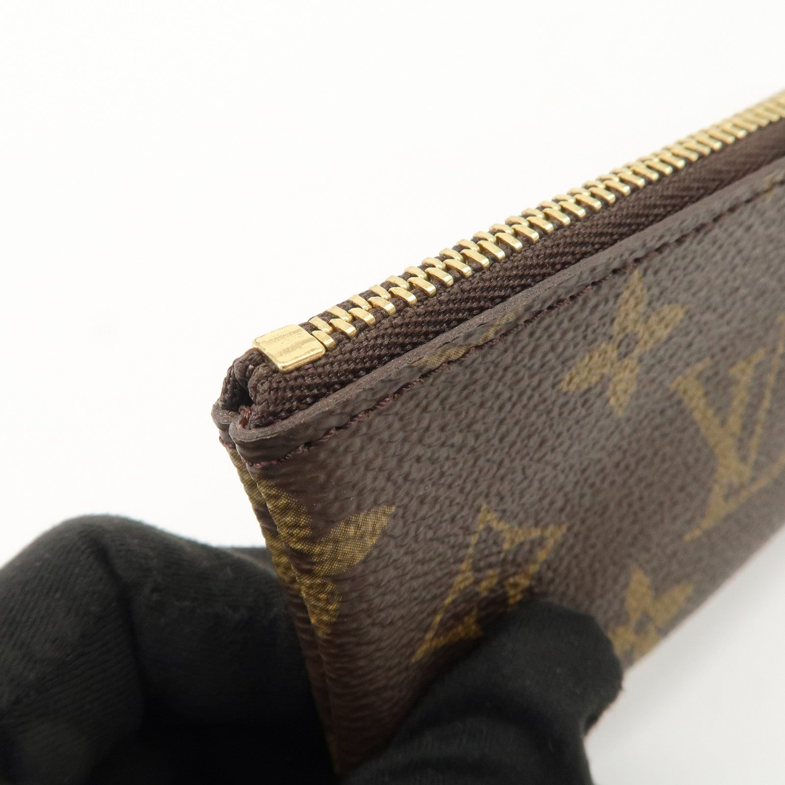 Louis Vuitton Monogram Canvas Pochette Cles Coin Case Brown M62650