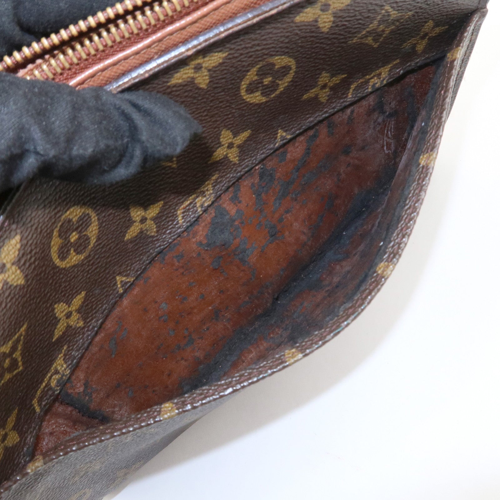 Louis Vuitton Monogram Canvas Orsay Clutch Bag Pouch Brown M51790