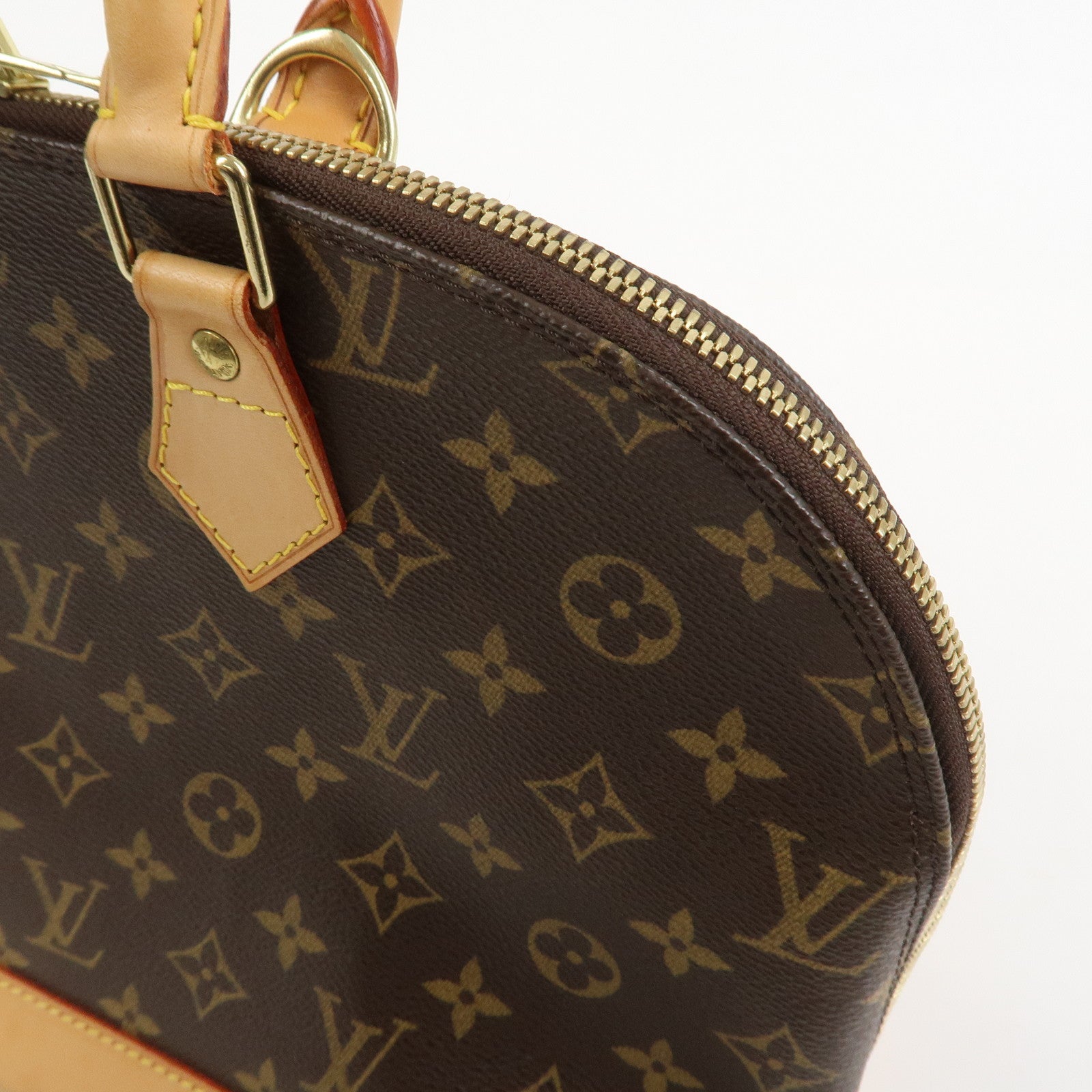 Louis Vuitton Monogram Alma Hand Bag Brown M51130