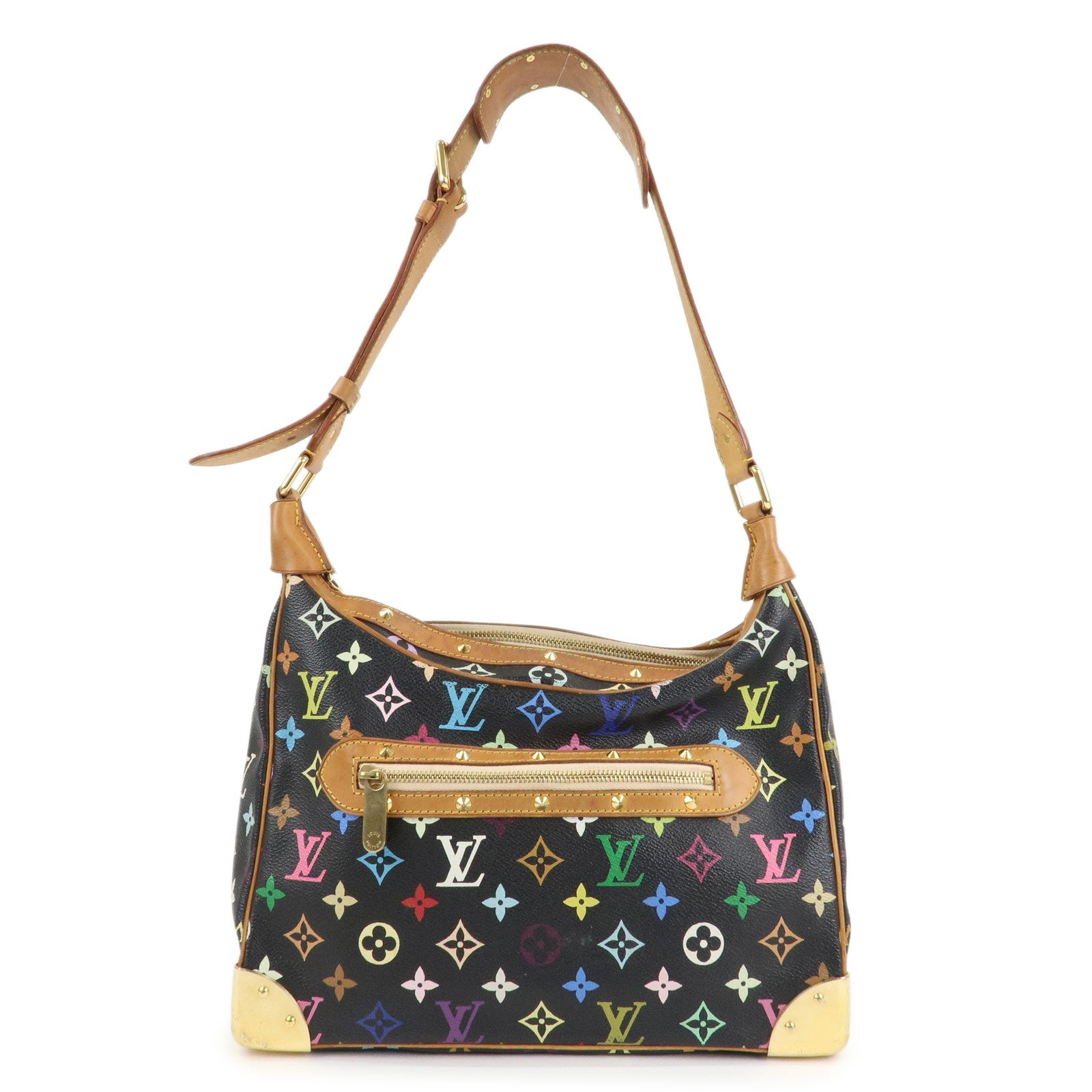 Louis Vuitton Monogram Multicolor Boulogne Shoulder Bag Noir M92638 Used