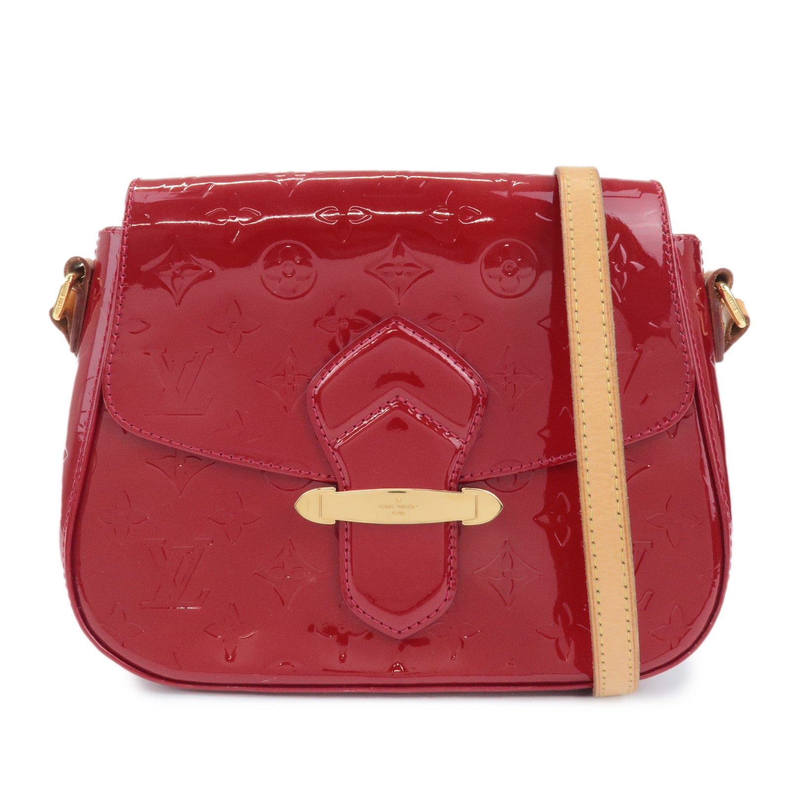 Louis Vuitton Vernis Leather Bellflower GM Pomme d'Amour M91708