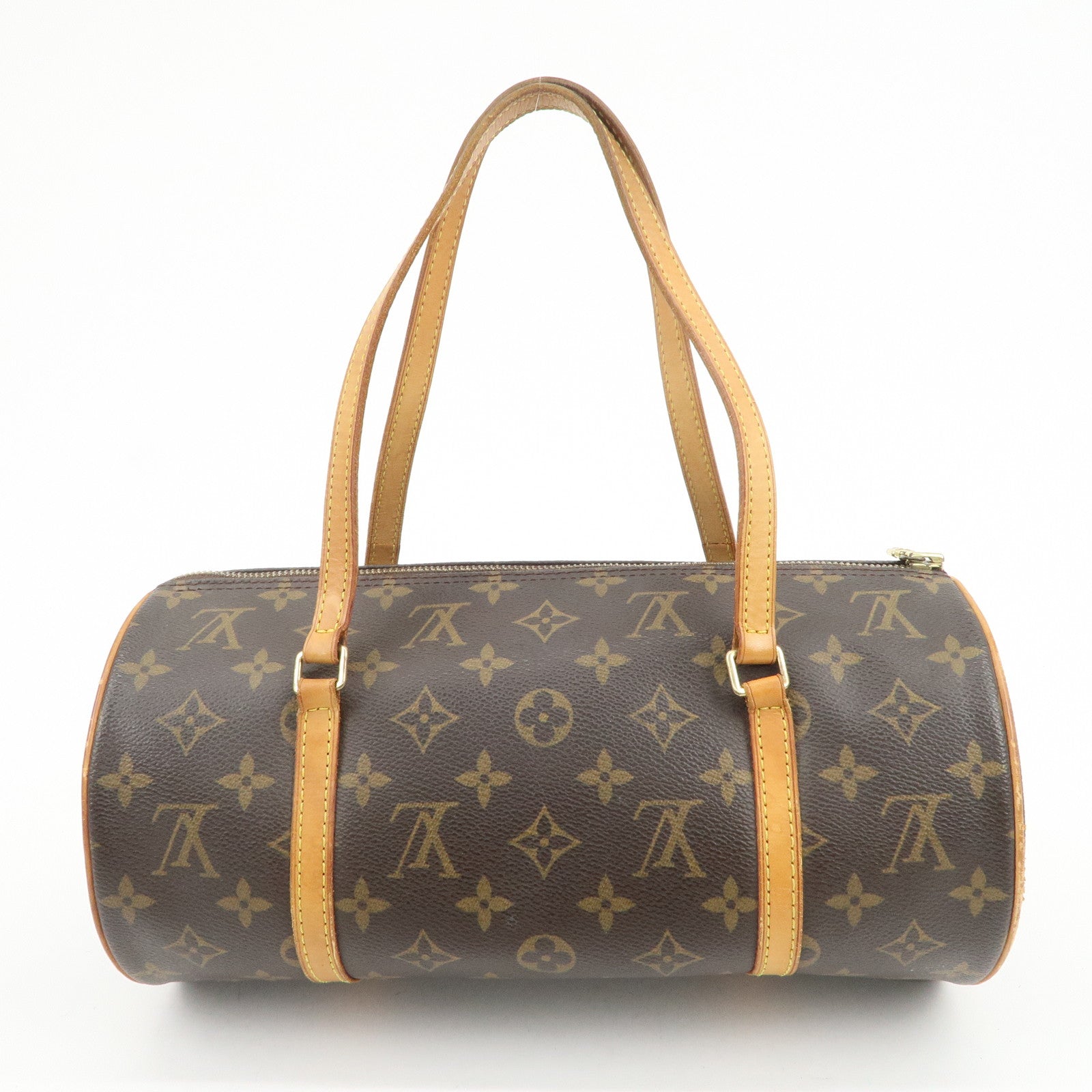 Louis Vuitton Monogram Papillon 30 Hand Bag Brown M51385