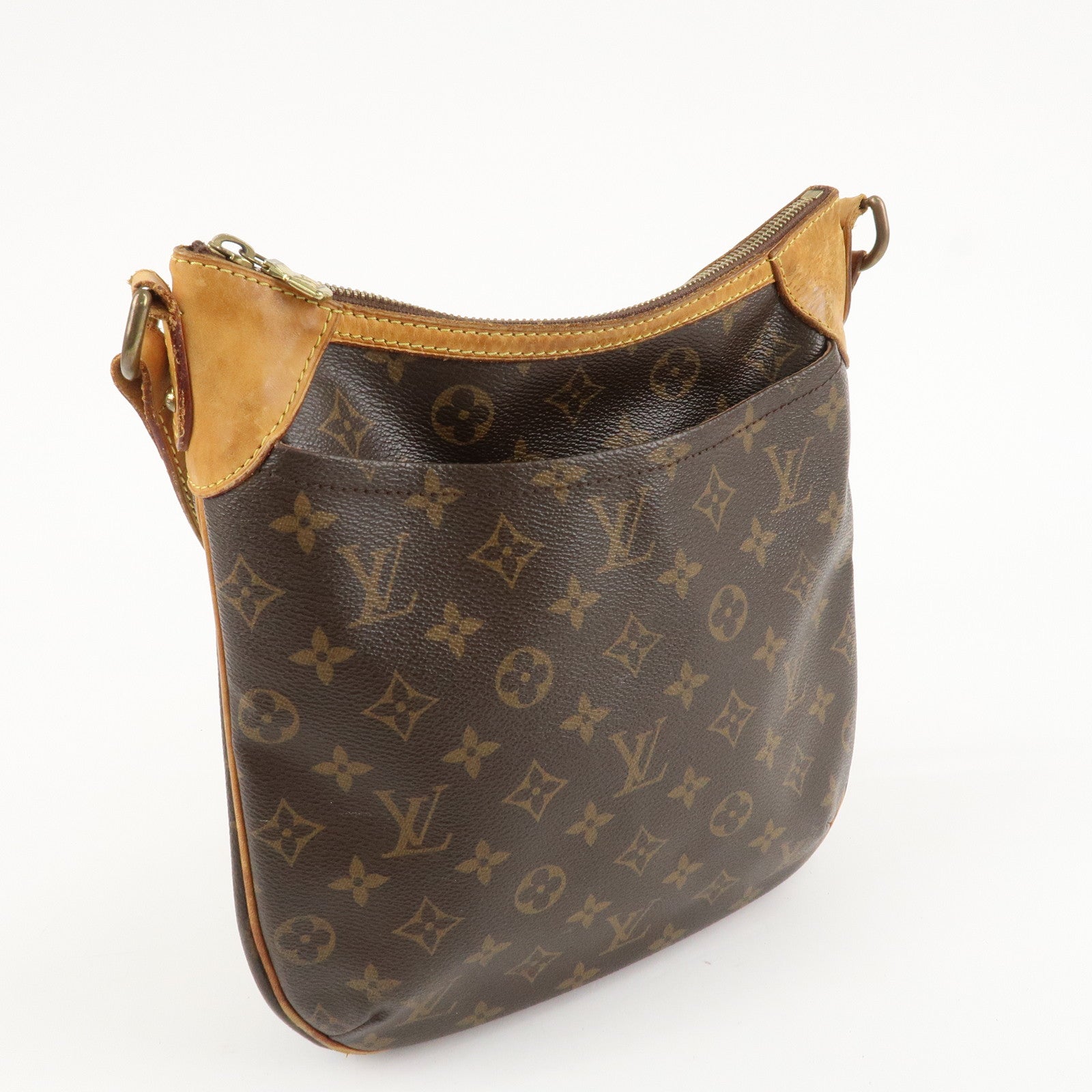 Louis Vuitton Monogram Odeon PM Crossbody Bag Shoulder Bag Brown M56390 Used