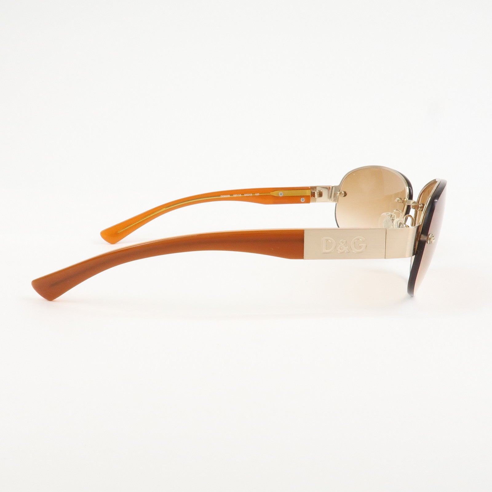 Dolce&Gabbana Plastic Metal Sunglasses DD6038 64□13 127 Brown