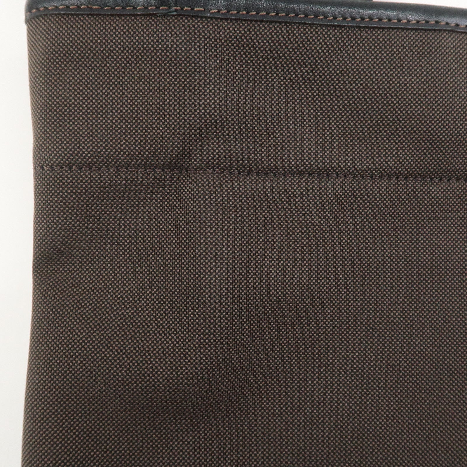 PRADA Logo Jacguard Shoulder Bag Crossbody Bag Brown VA0655