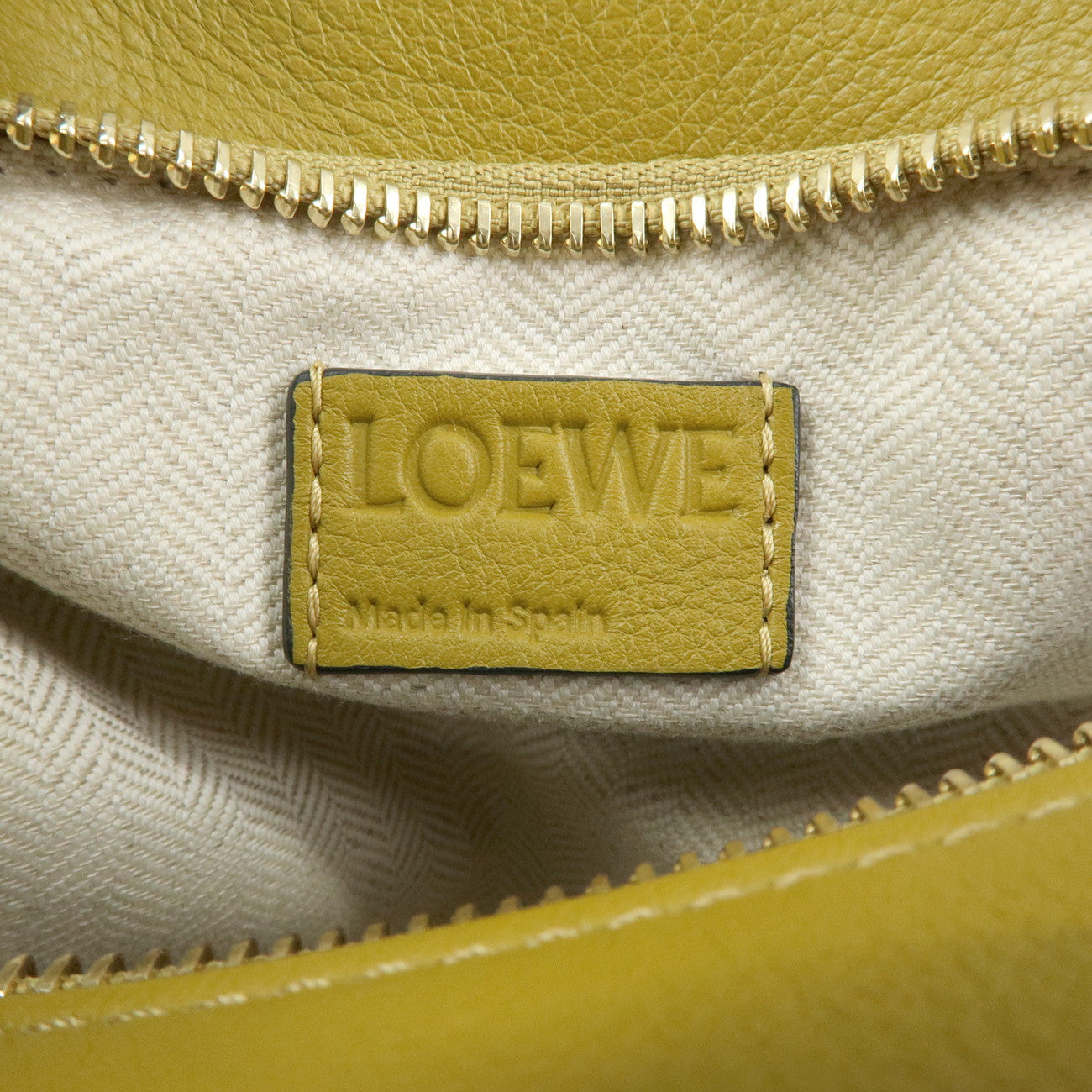 LOEWE Anagram Calf Leather 2Way Puzzle Bag Small Ocher A510S21X55