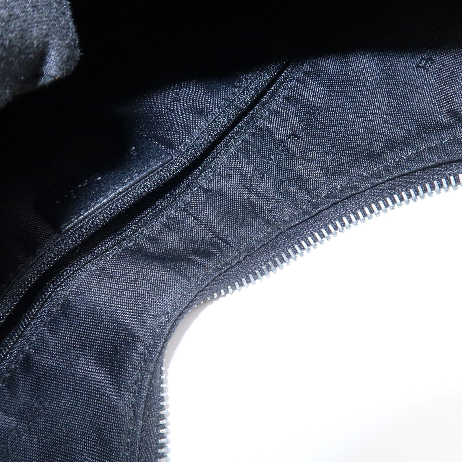BVLGARI Logo Mania Canvas Leather Ascot Shoulder Bag Black
