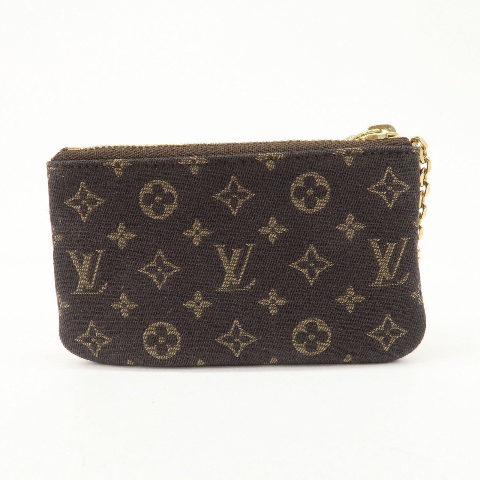Louis Vuitton Monogram Mini Lin Pochette Cles Coin Case M95230