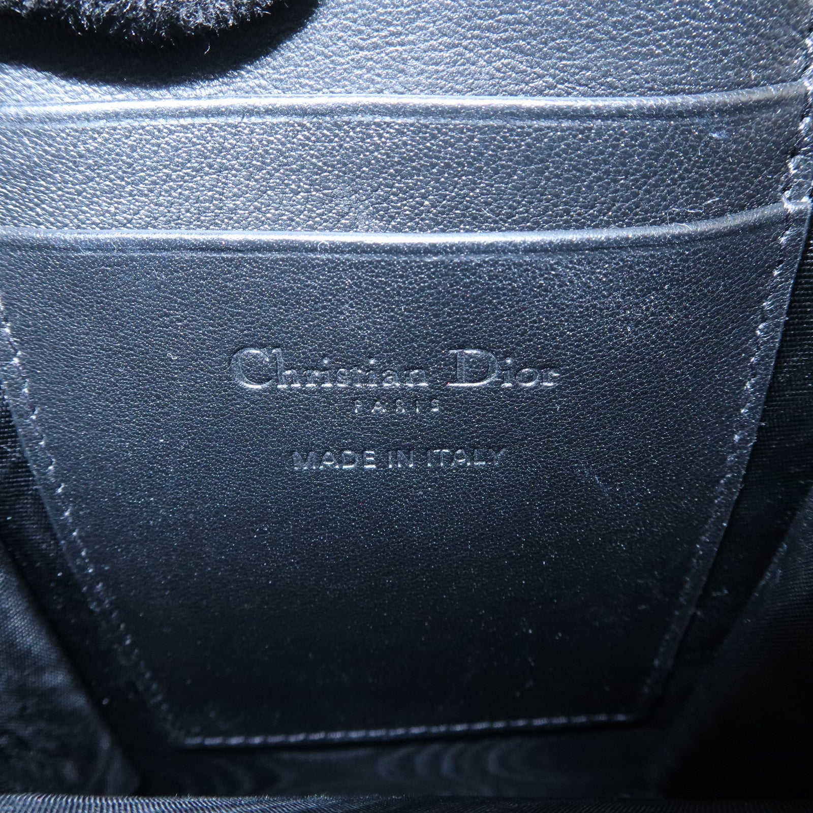 Christian Dior Lady Dior Cannage Call'in Dior Phone Case Black