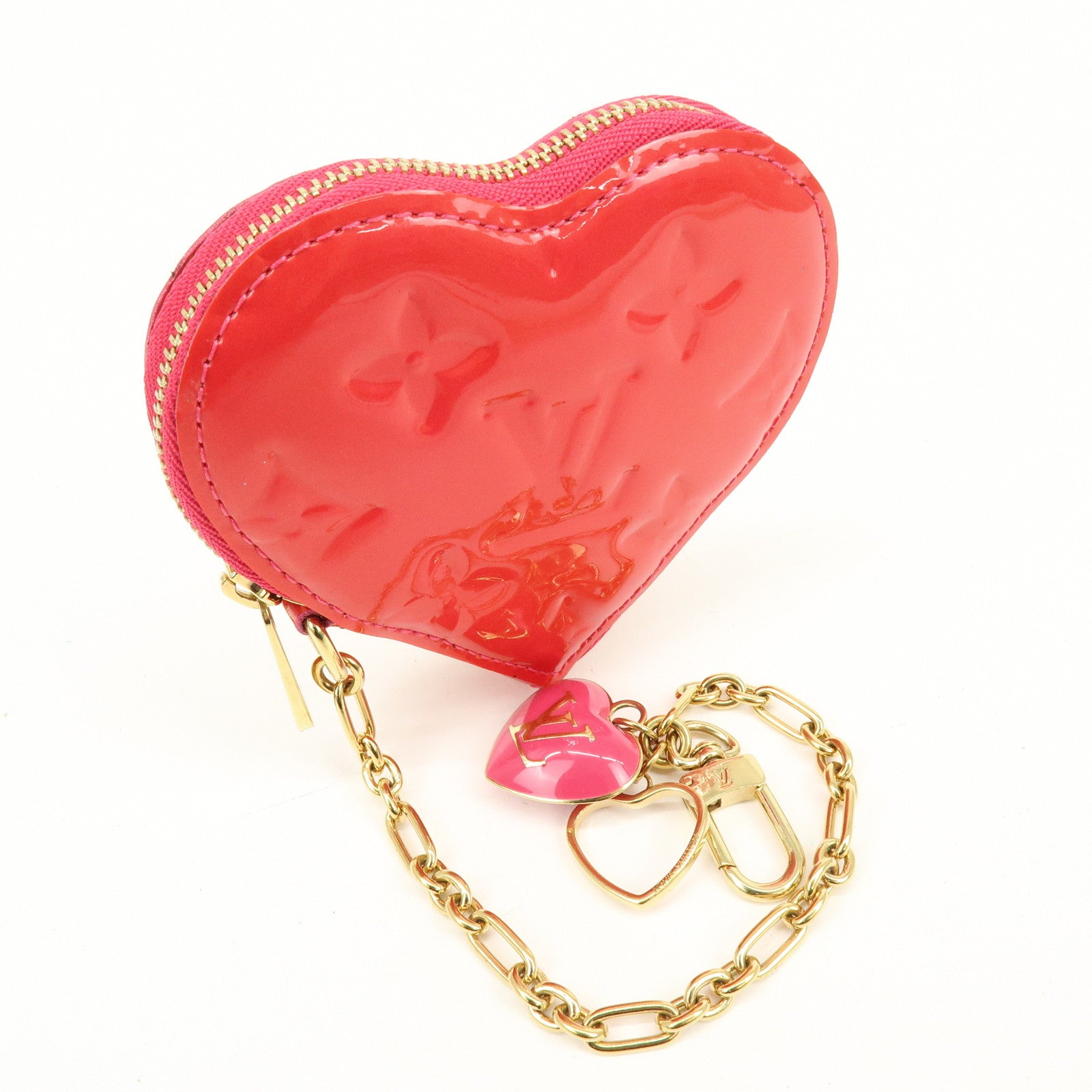 Louis Vuitton Monogram Vernis Porte Monnaie Coeur Coin Case M93657