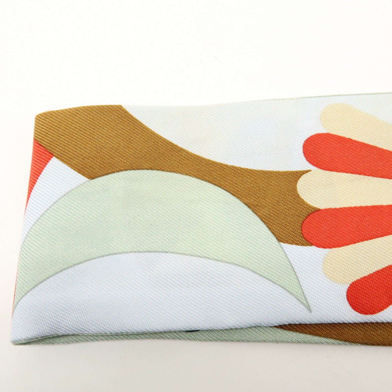 HERMES Silk 100% Twilly Parade en Fanfare Blue Multicolor