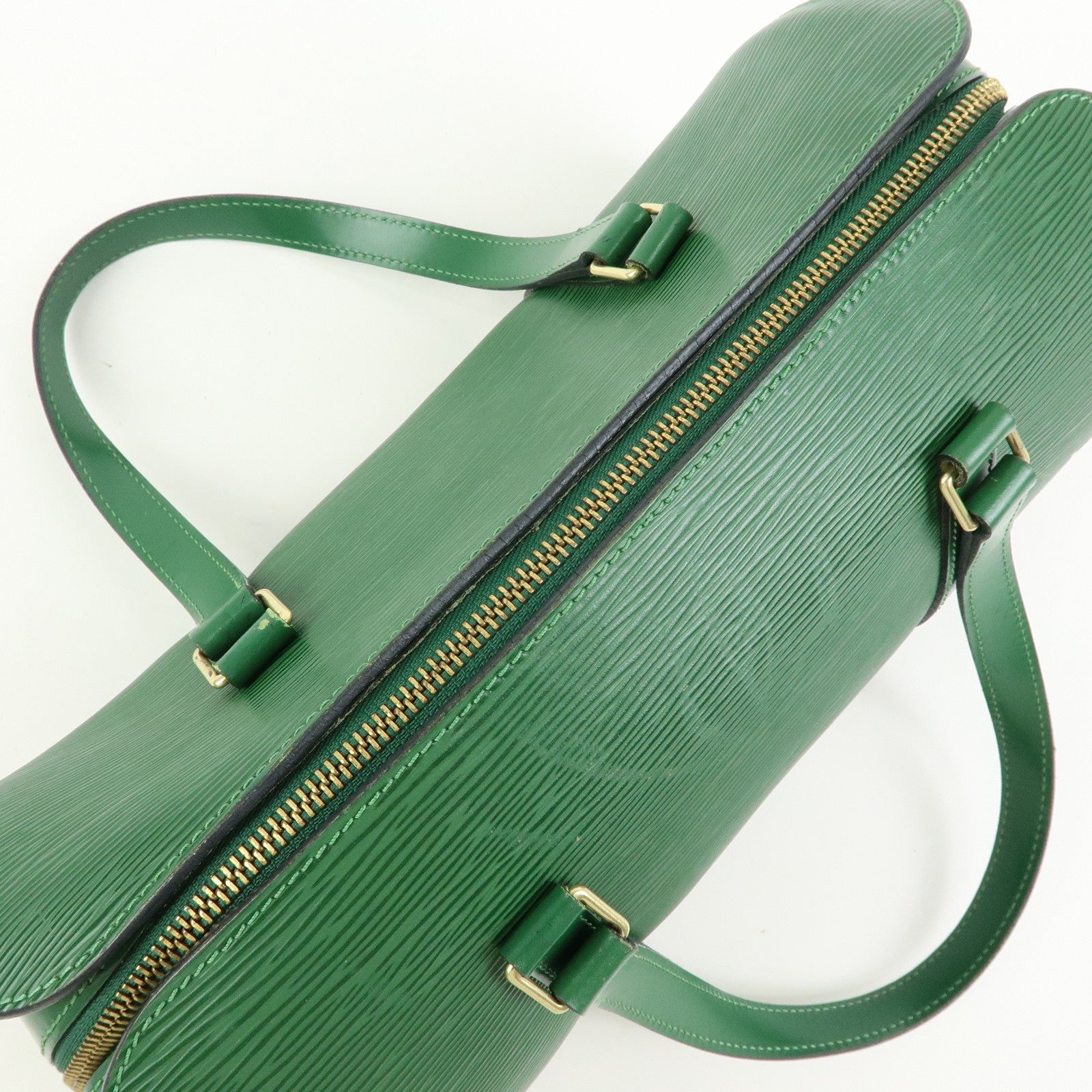 Louis Vuitton Epi Soufflot Hand Bag Borneo Green M52224